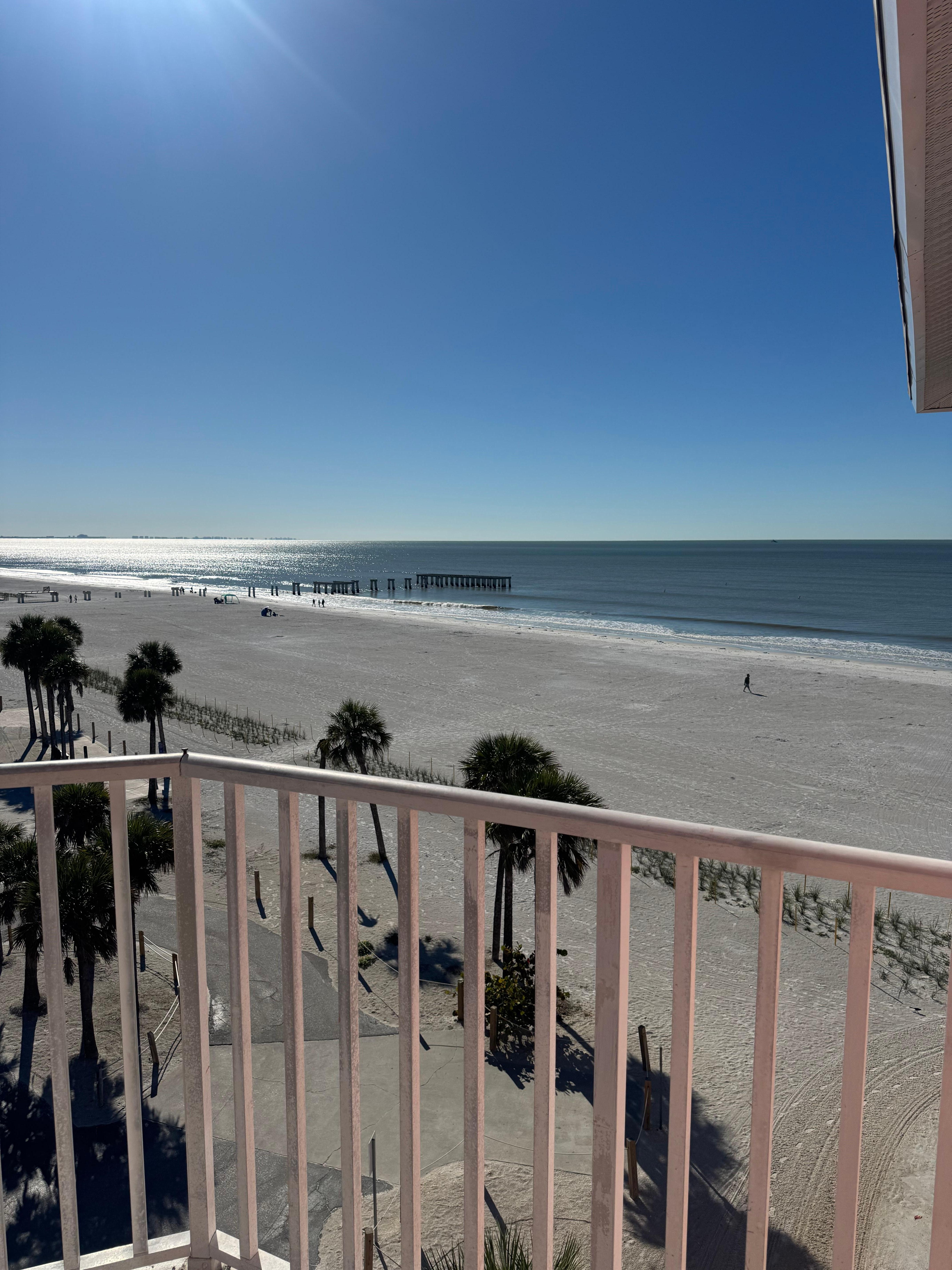 The view from the balcony of room 503