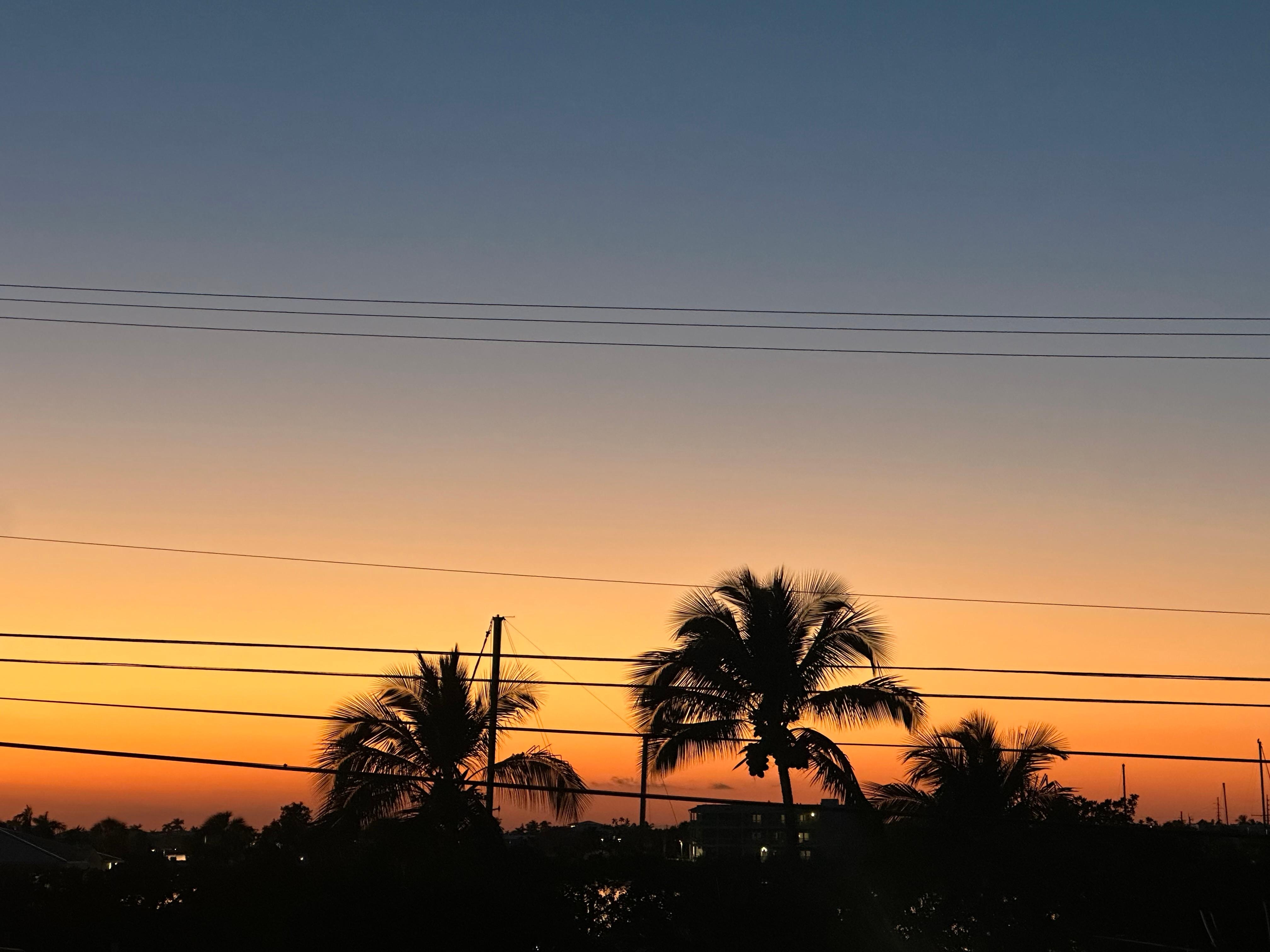 Sunset back of house