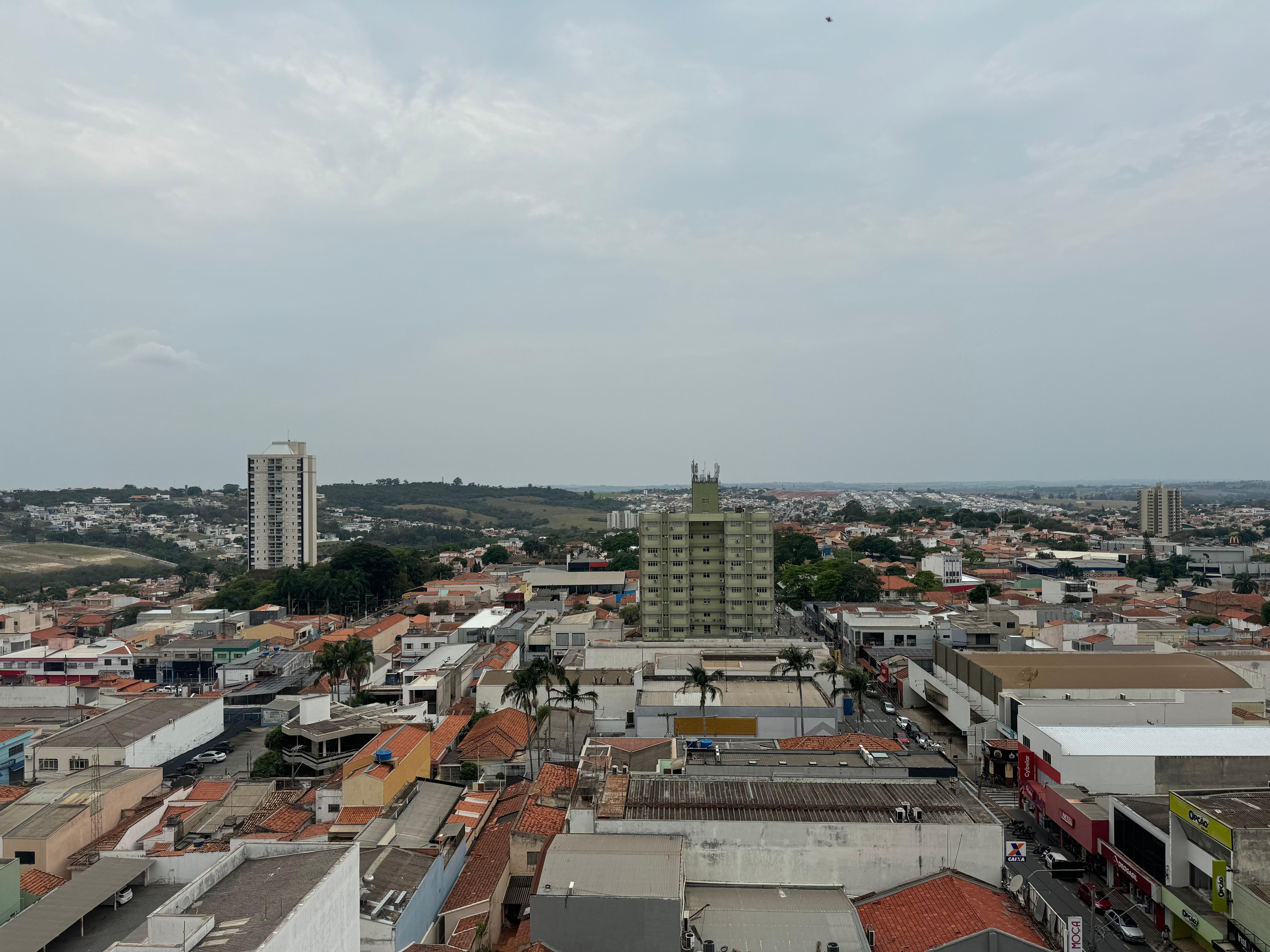 Vista da cidade de Tatuí pela janela do quarto