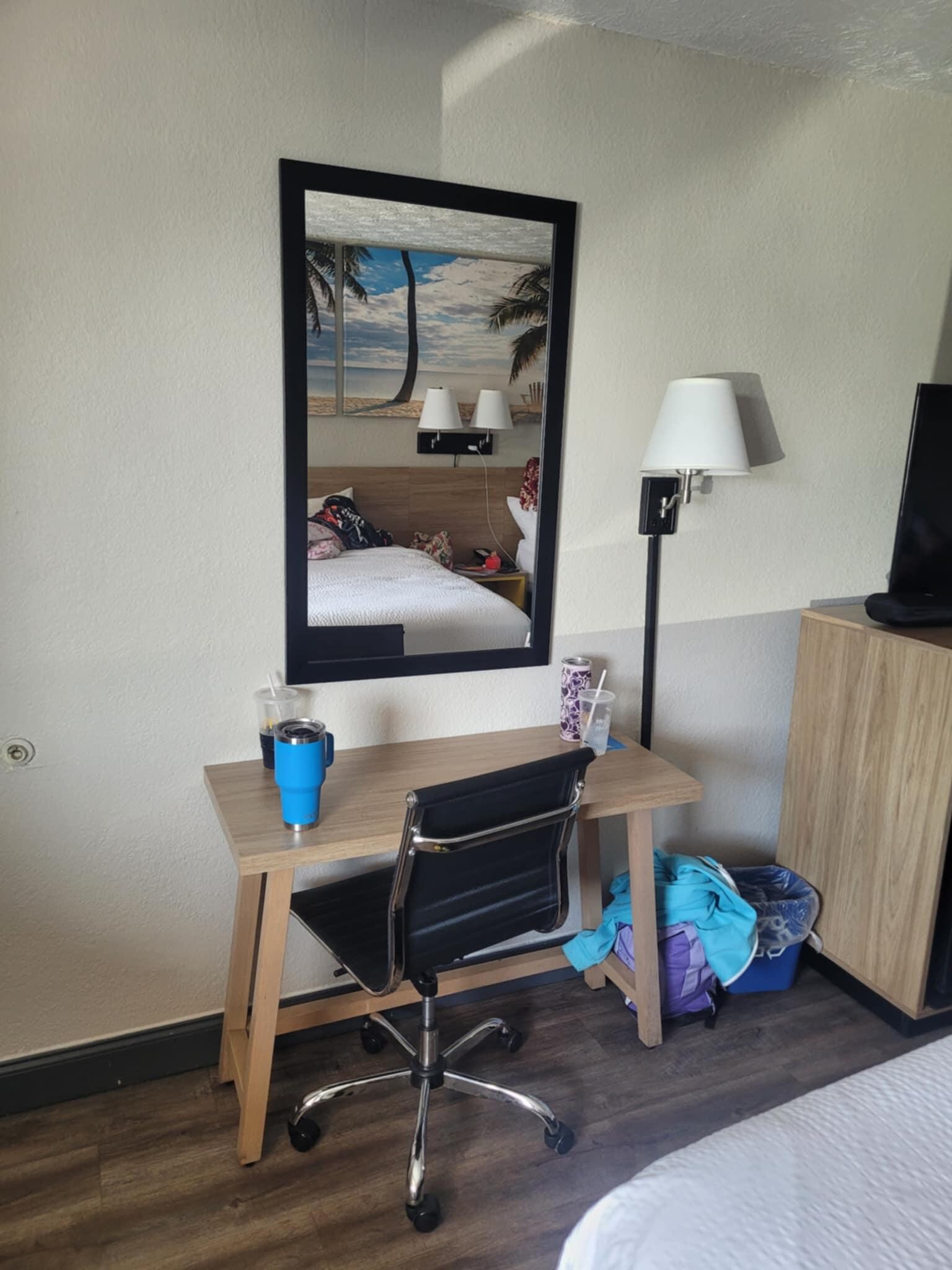 Desk in the room