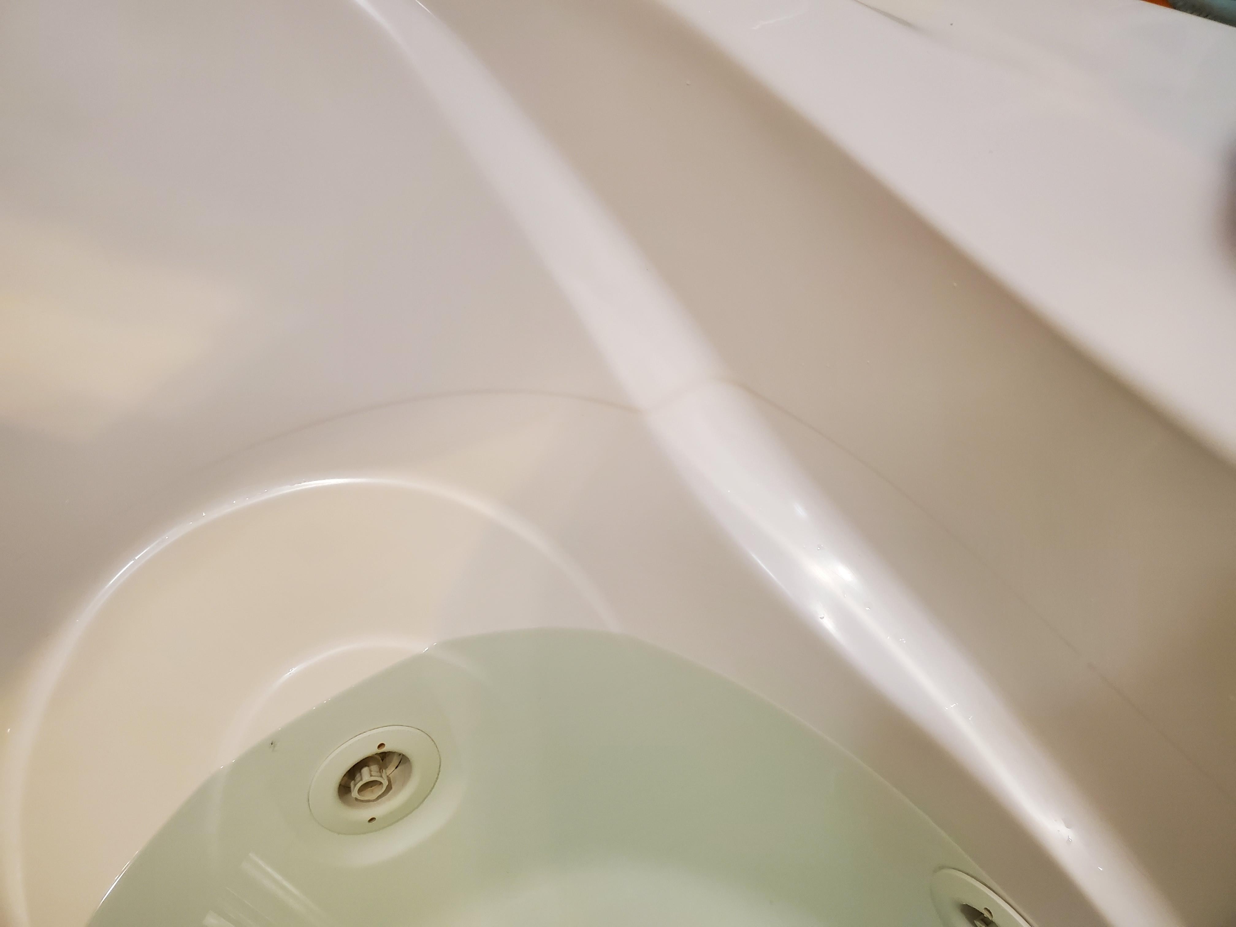 Ring left in jacuzzi from running jets.