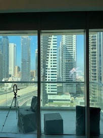 Vista da sala apto 3 quartos