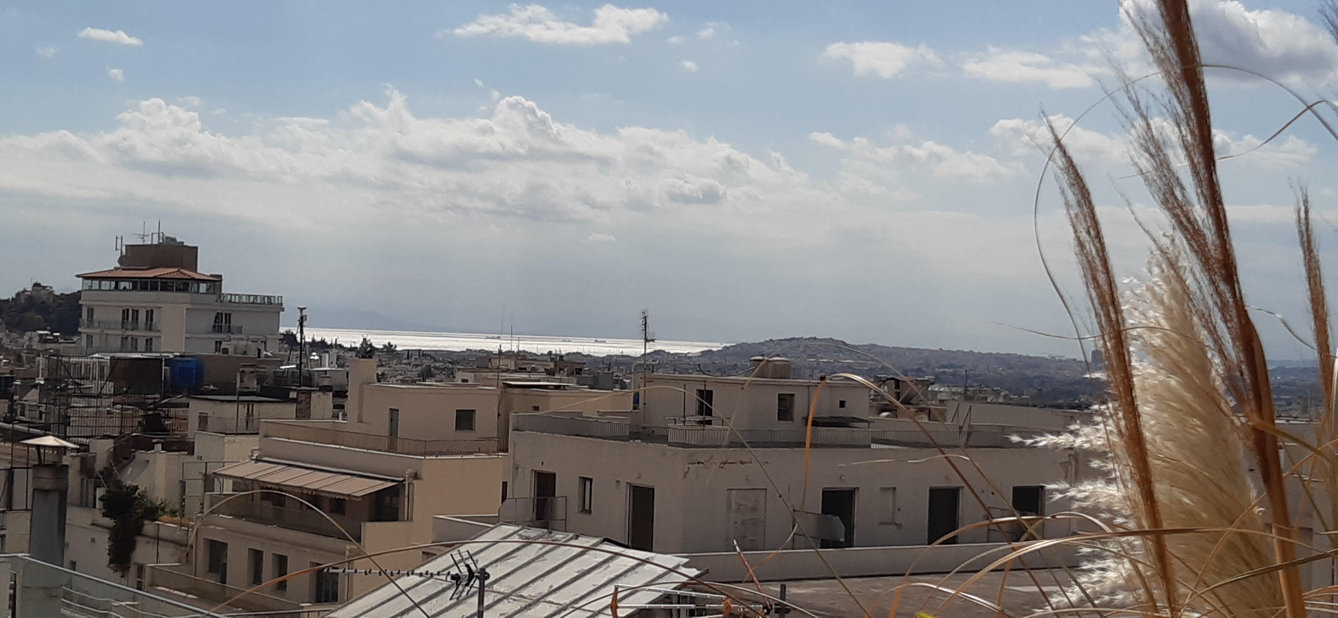 Looking towards the Aegean from the Roof Top & Bar