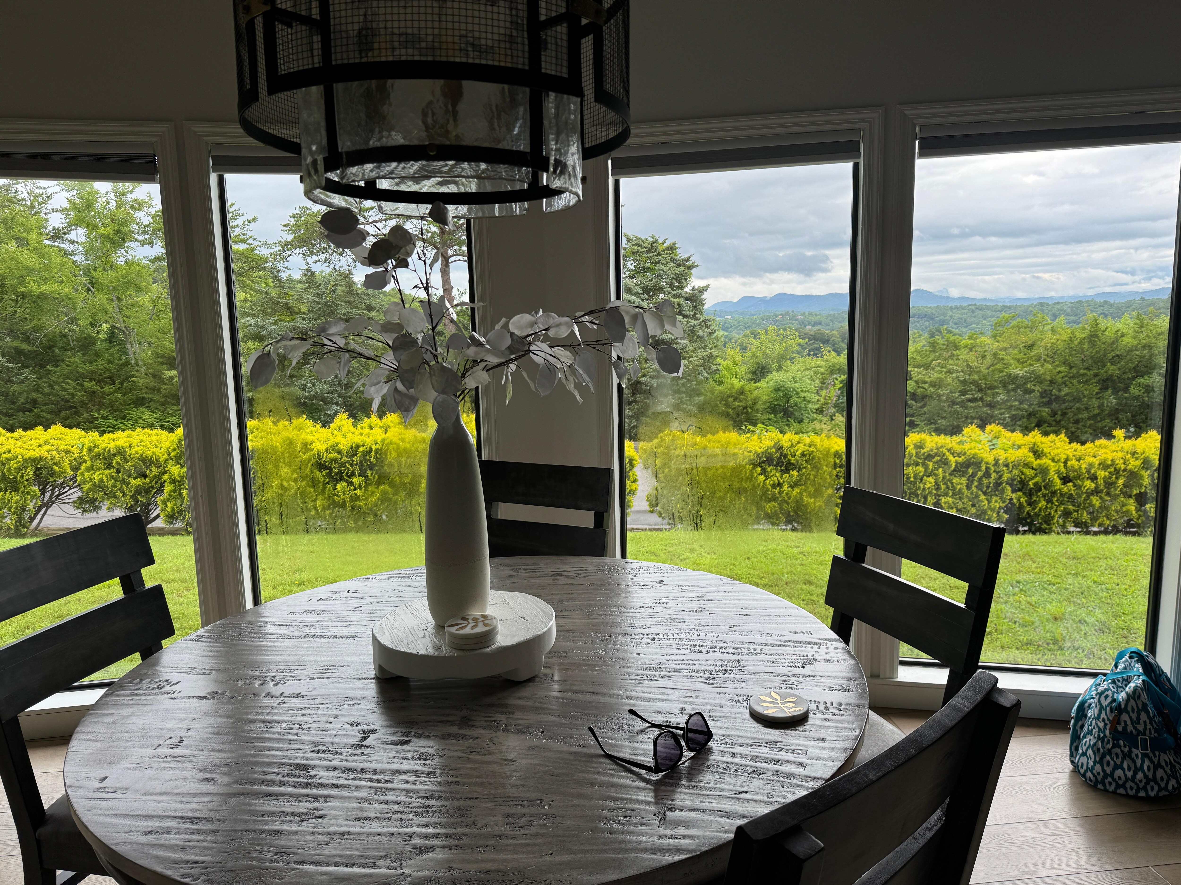 Waking up to this view every morning to have coffee with my family will be missed 
