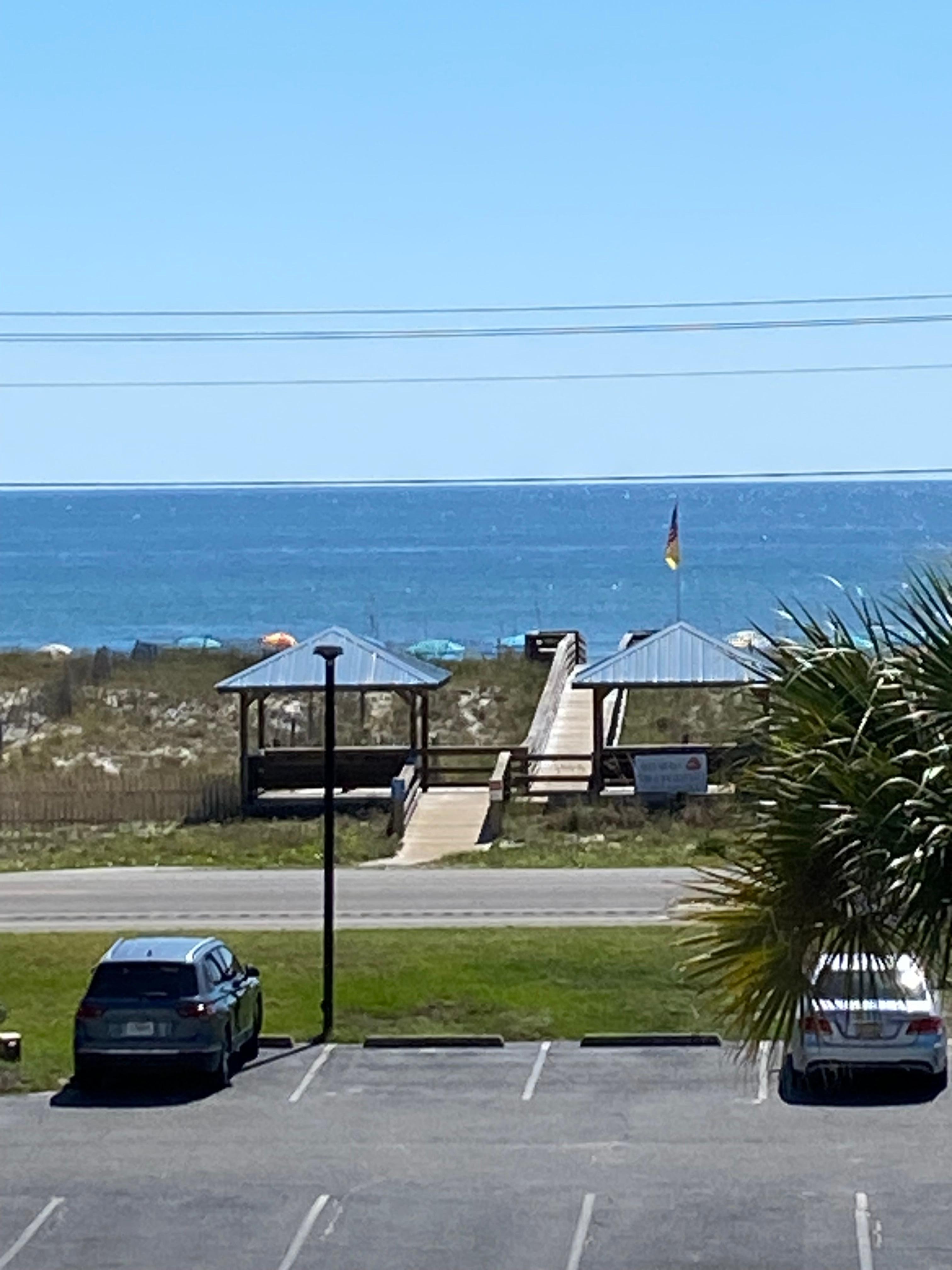 The view from the balcony.