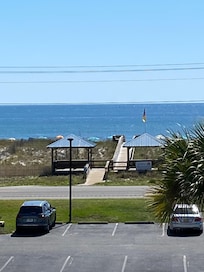 The view from the balcony.