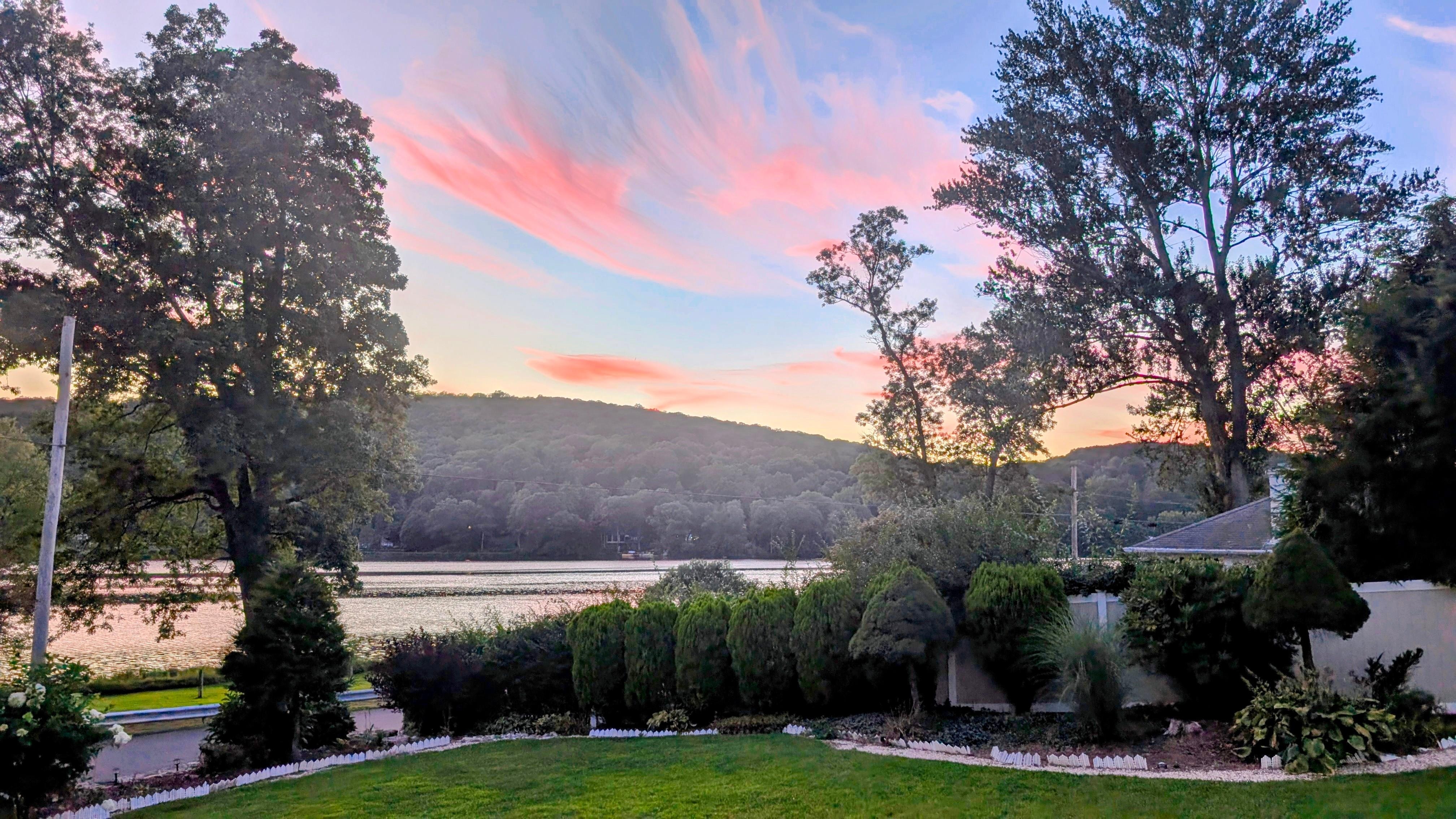 Sunset from the deck.