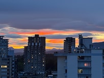 Sunset from the apartment