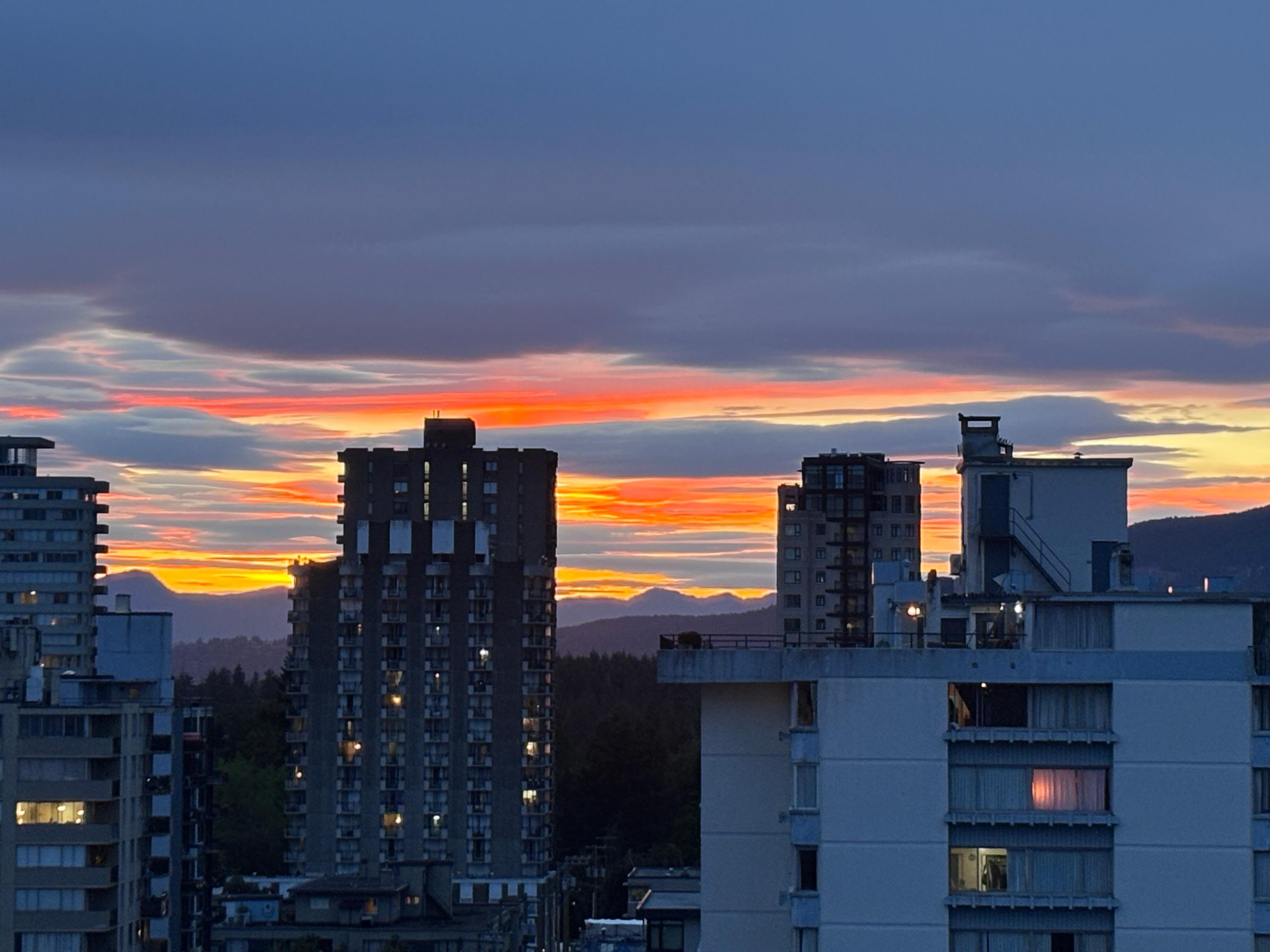 Sunset from the apartment