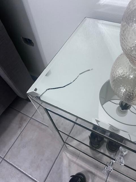 top of night stand in master