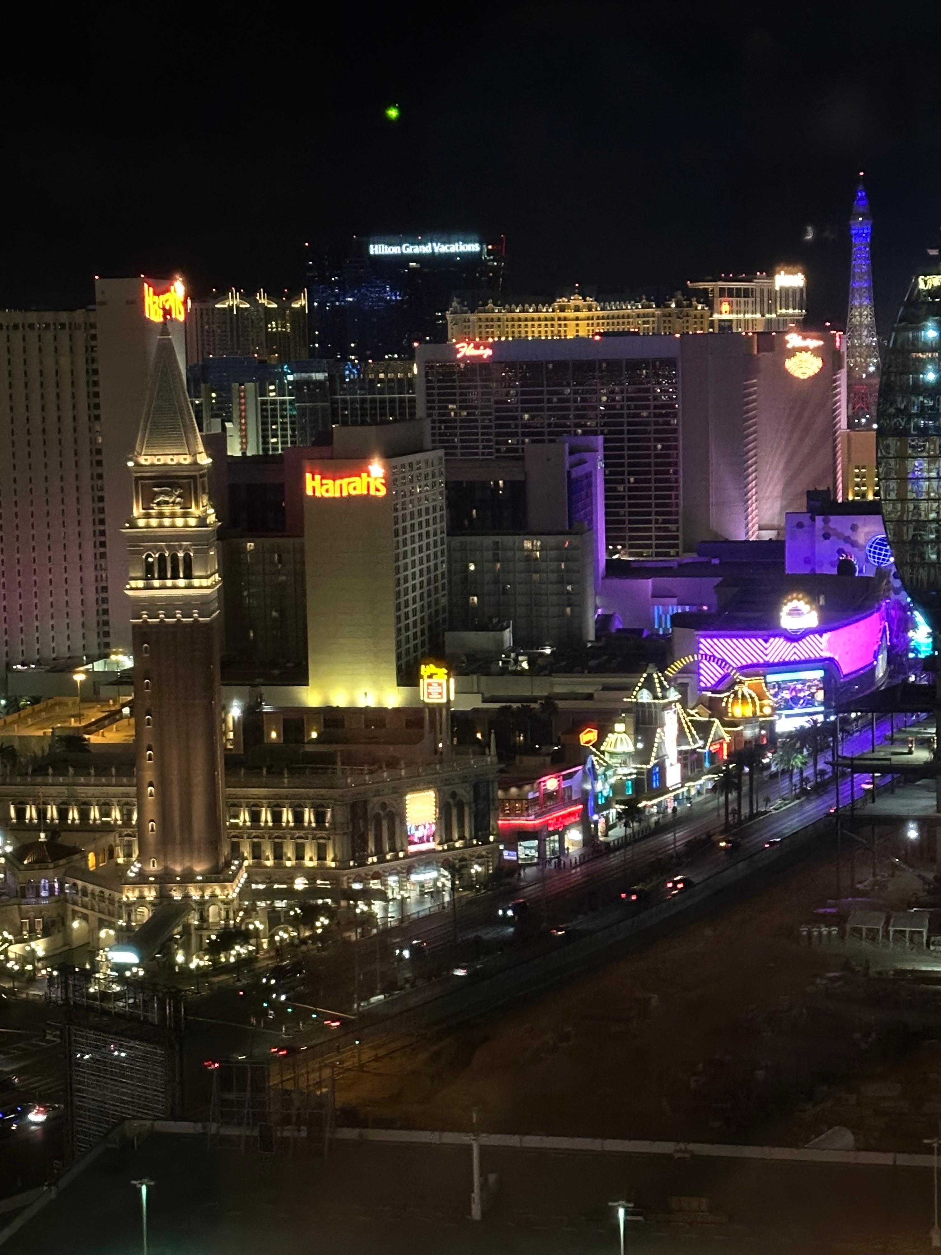 Night view from room, 31st floor.