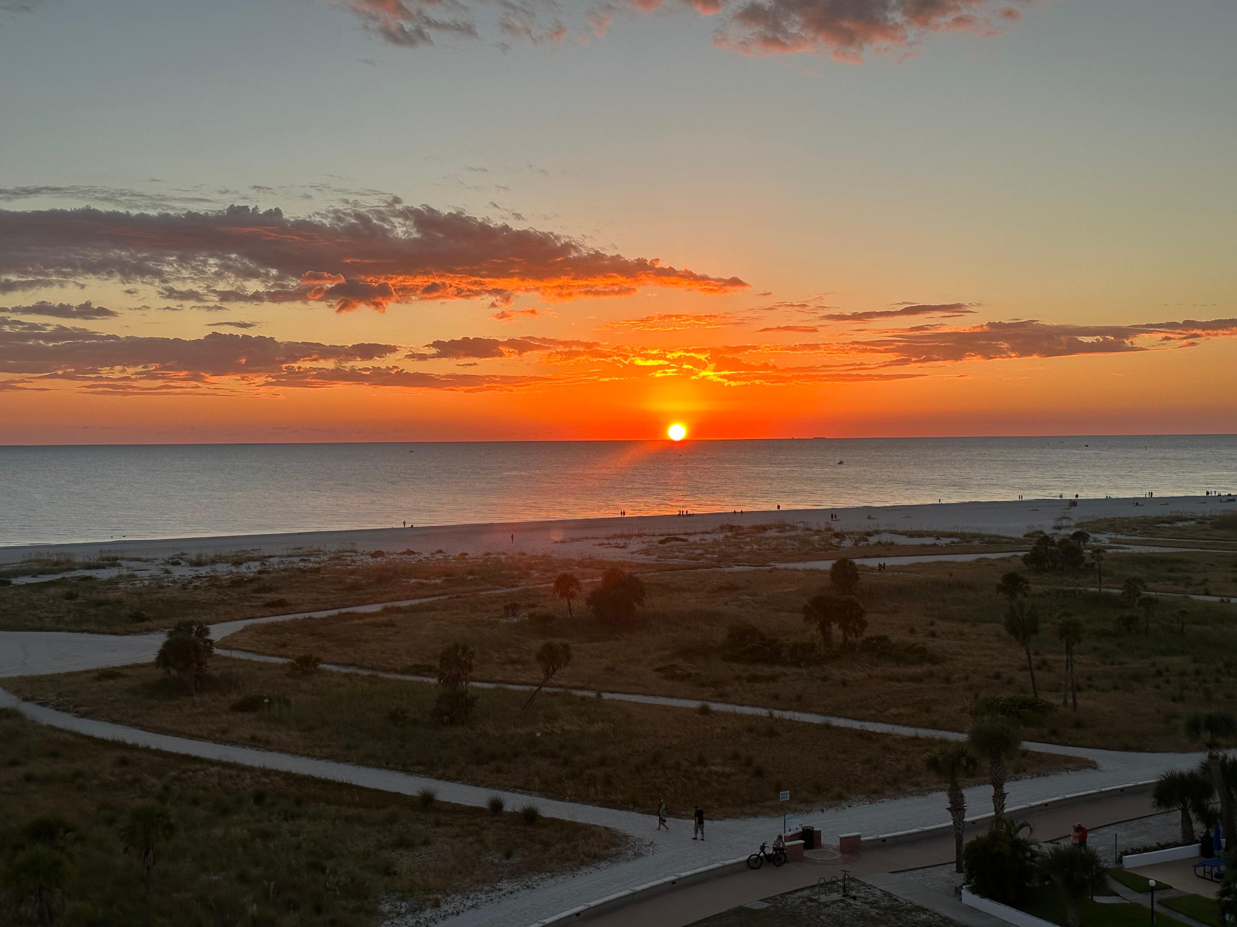 Sunset from the Rooftop Deck