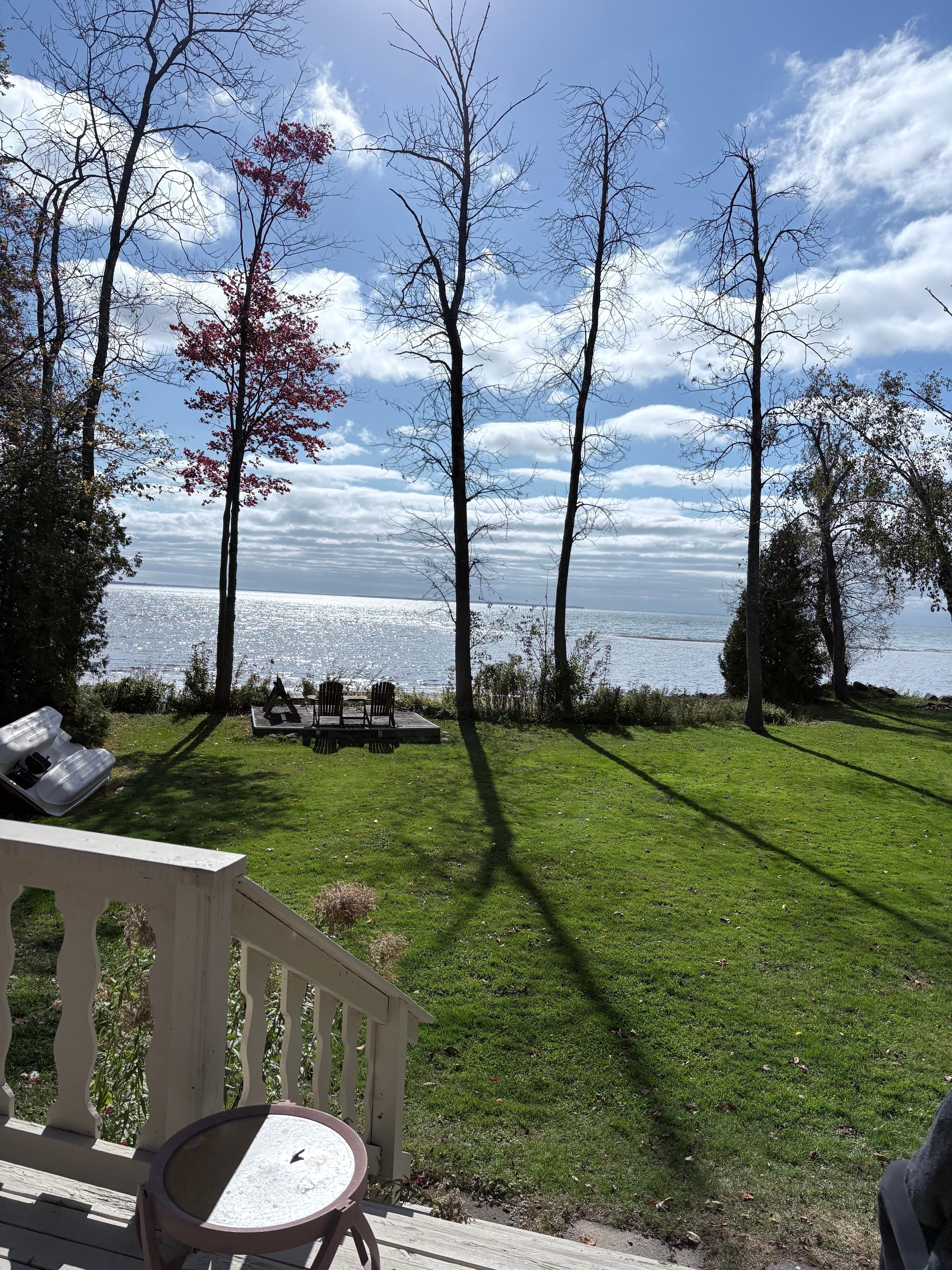 The view from the back deck. 