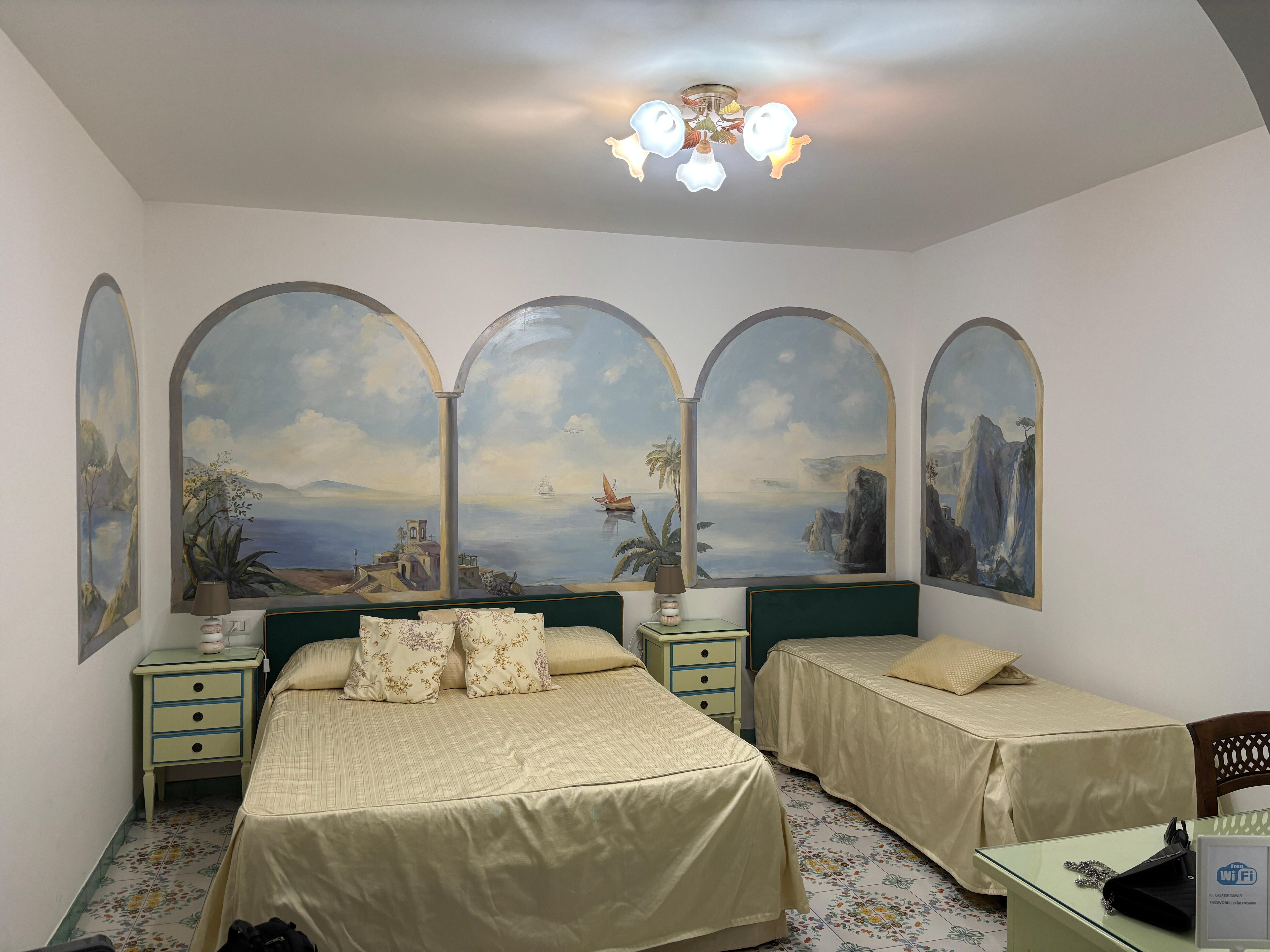 Hand painted wall art