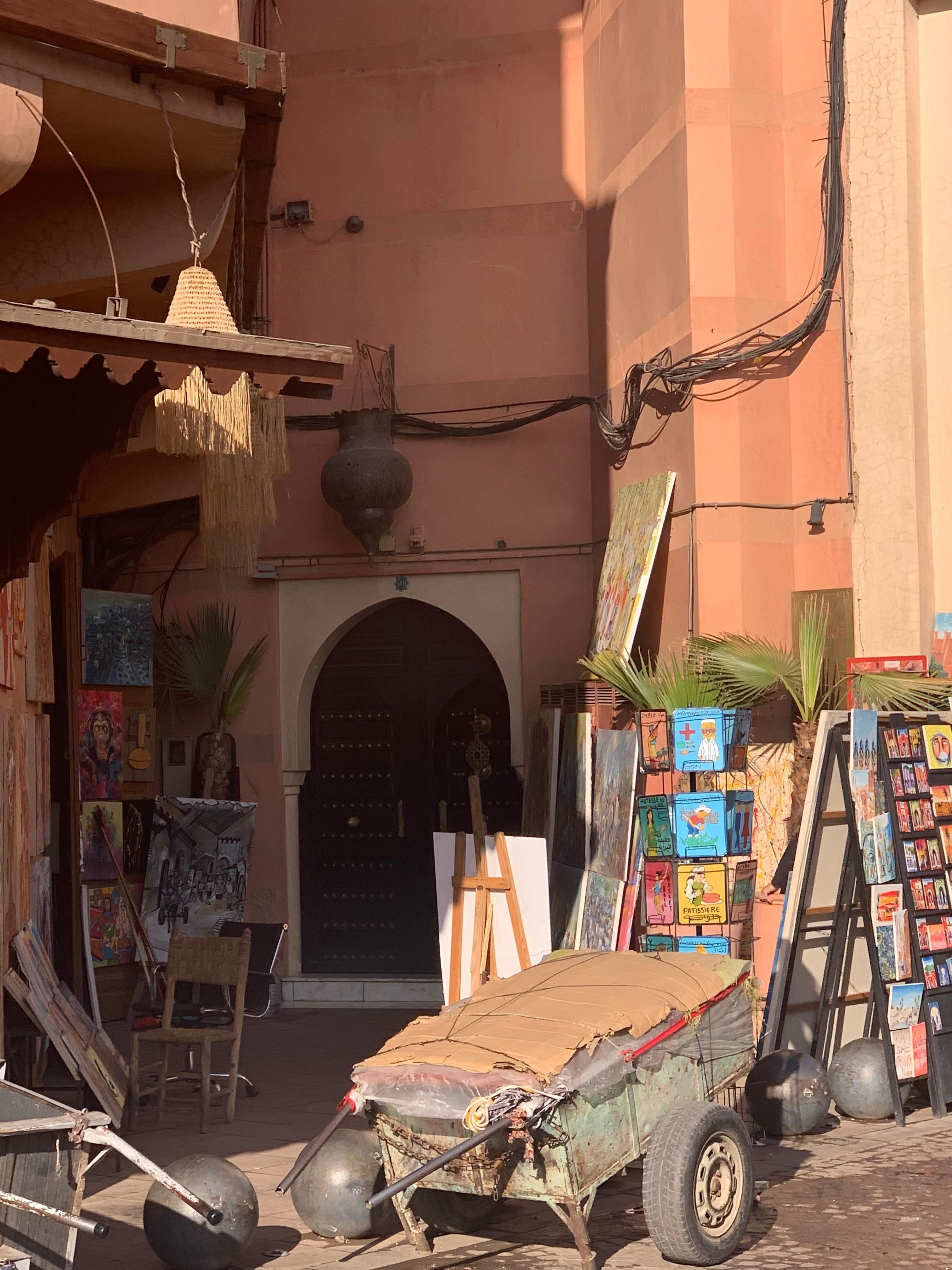 Riad door entrance--on Riad Zitokun Kedim Street 
directly to 
Jemaa-el-Fna Square