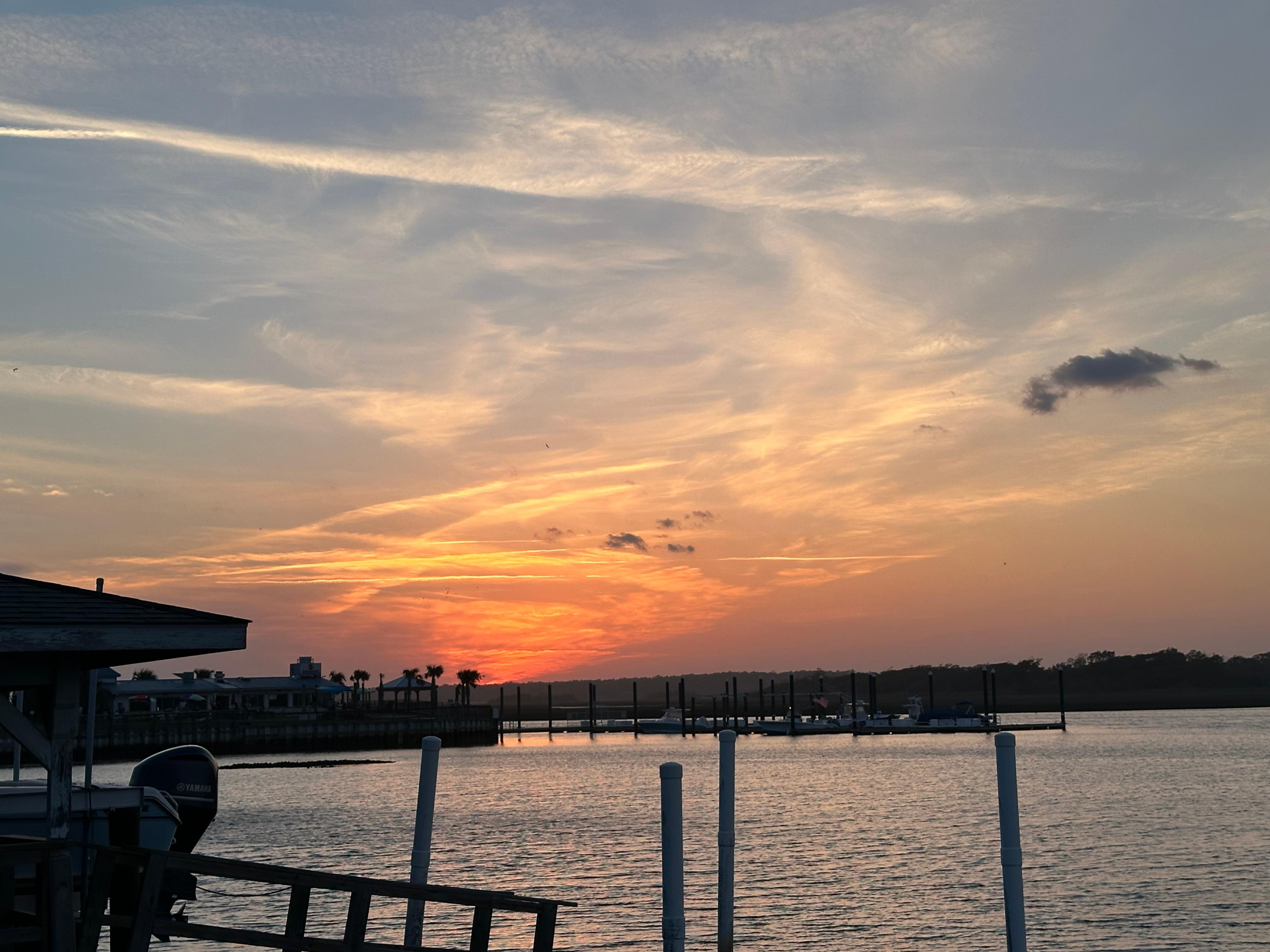 Sunsets from the dock 