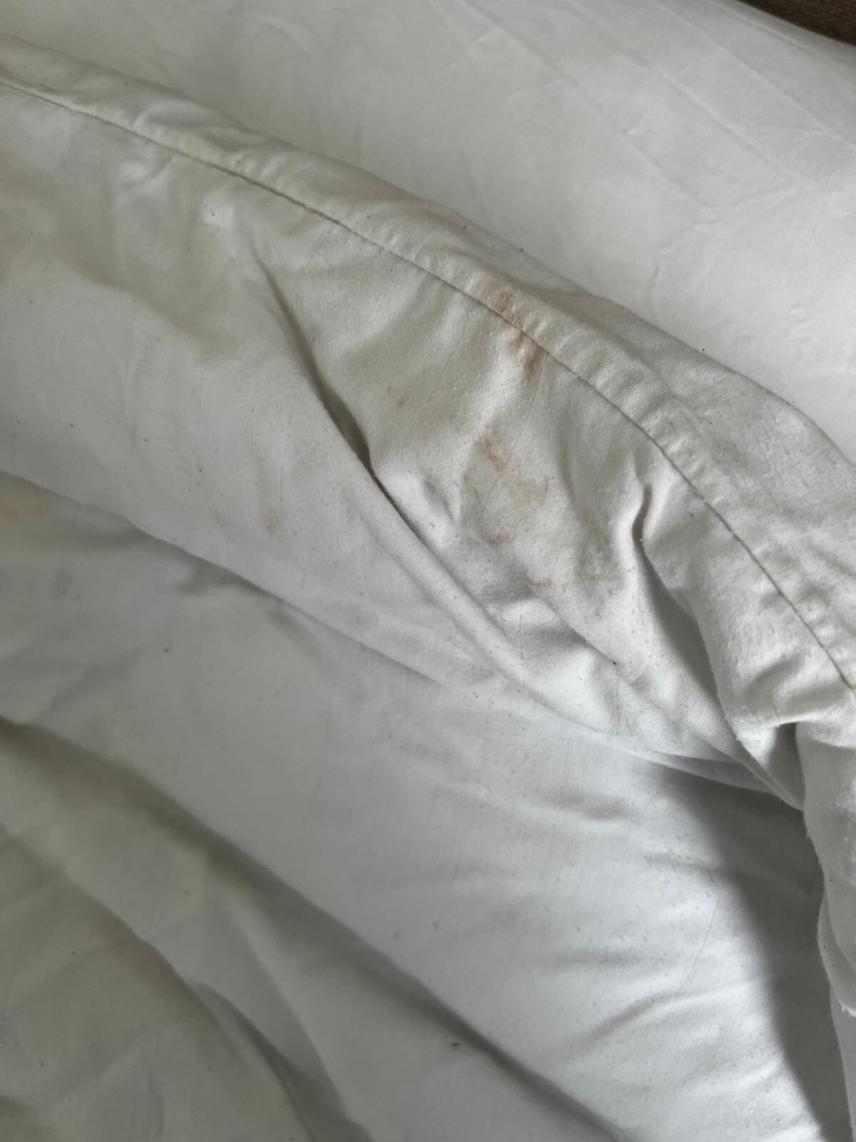Dirty duvet cover
