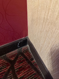 Heavy dust in corners