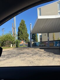 Handicap acces to the sidewalk and ramp