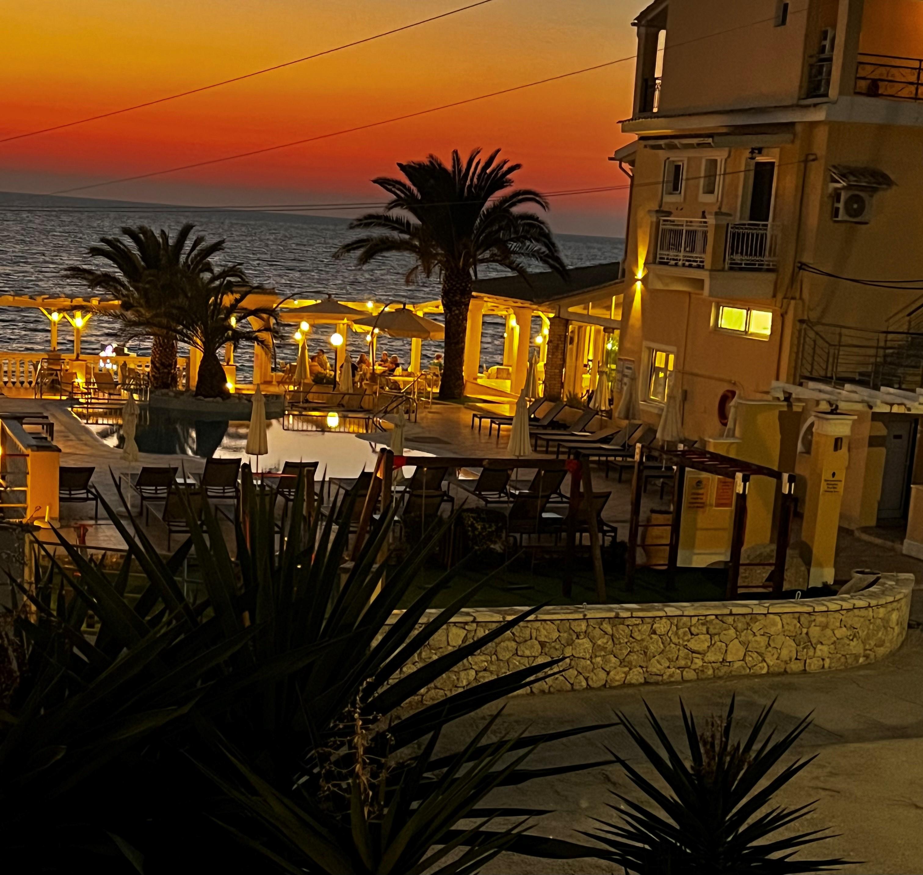 Night view from our balcony