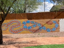 Backyard mural