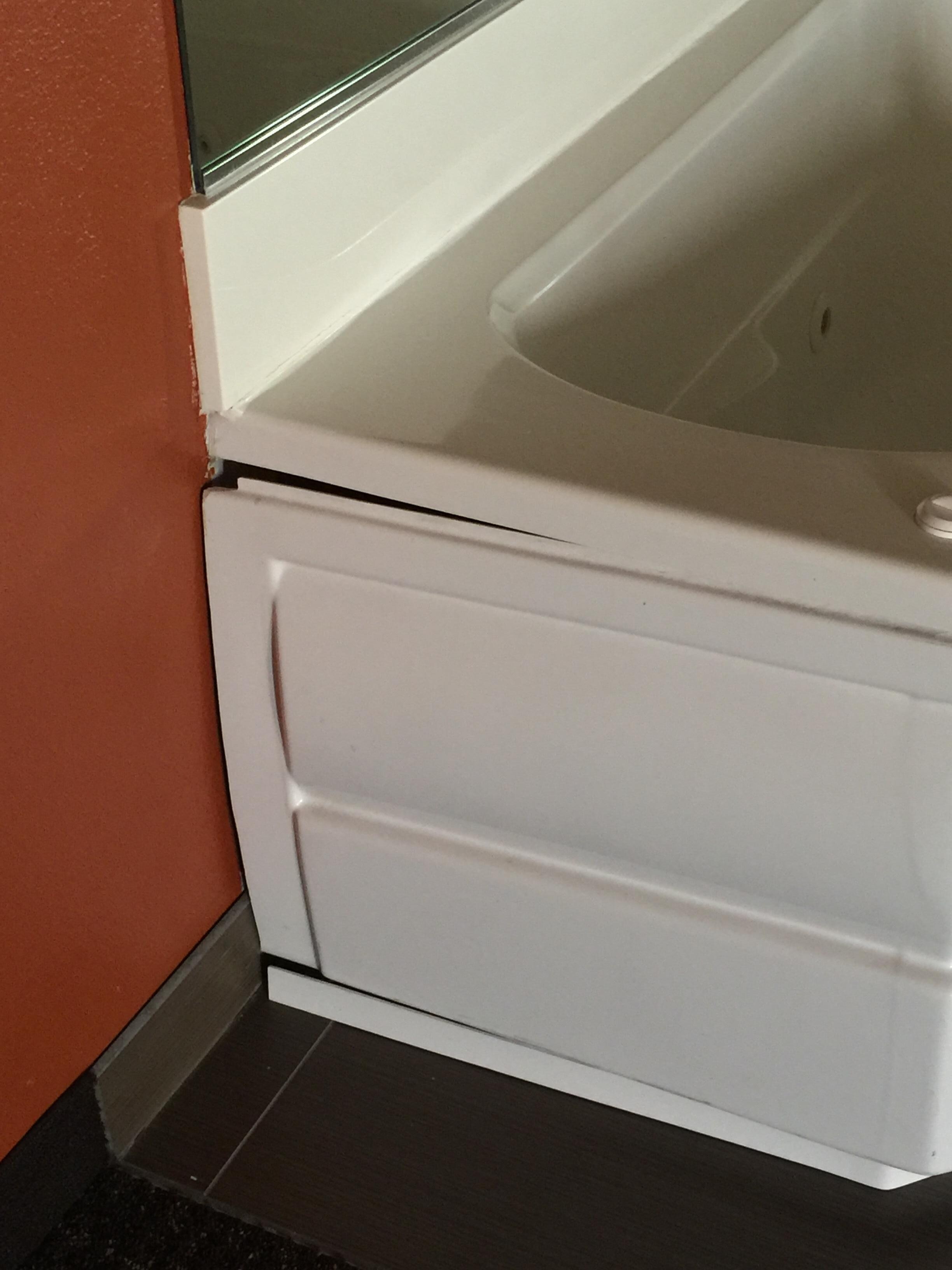 Broken surround on tub