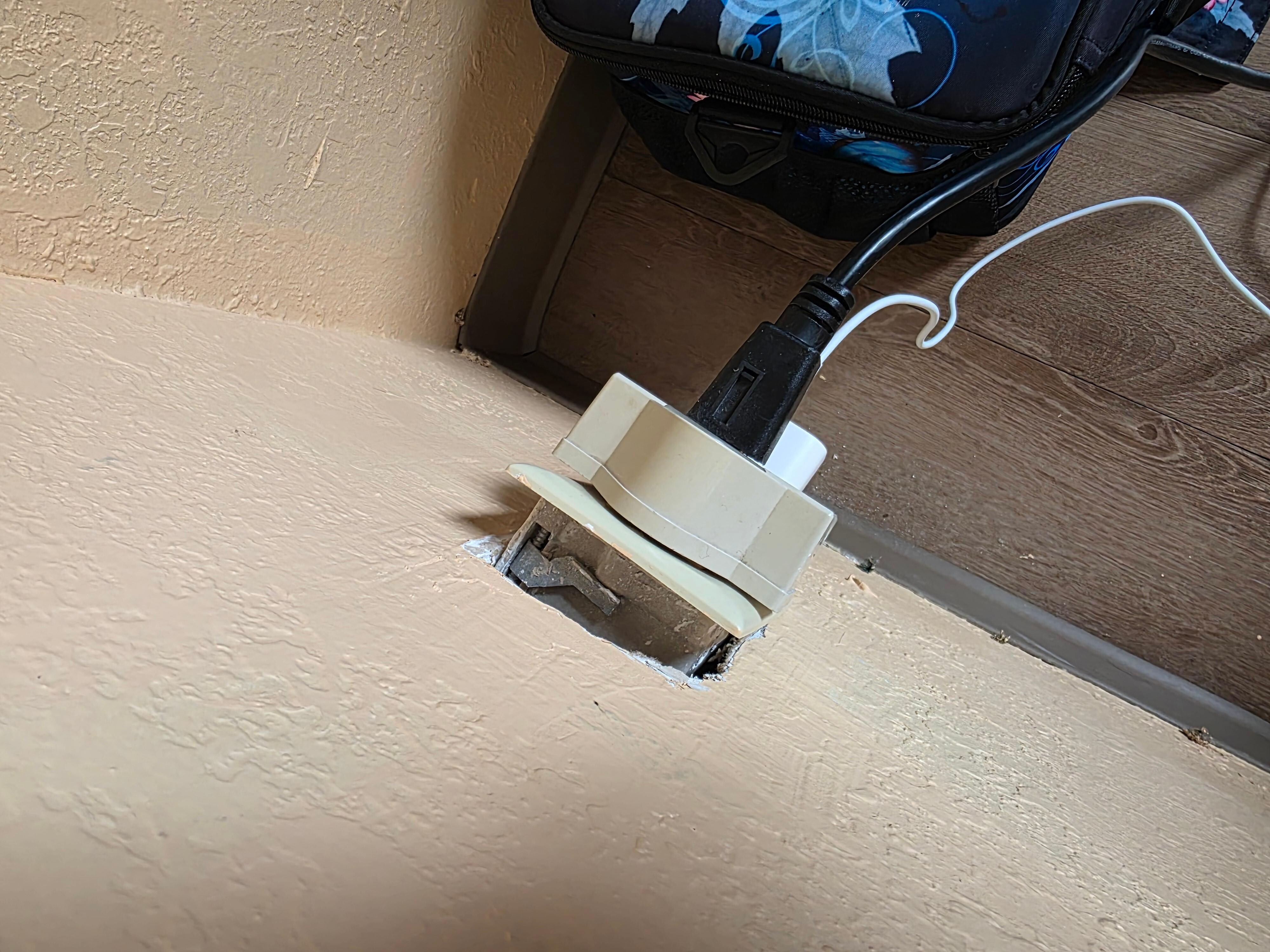 Both outlets were like this. Such a safety hazard!!!