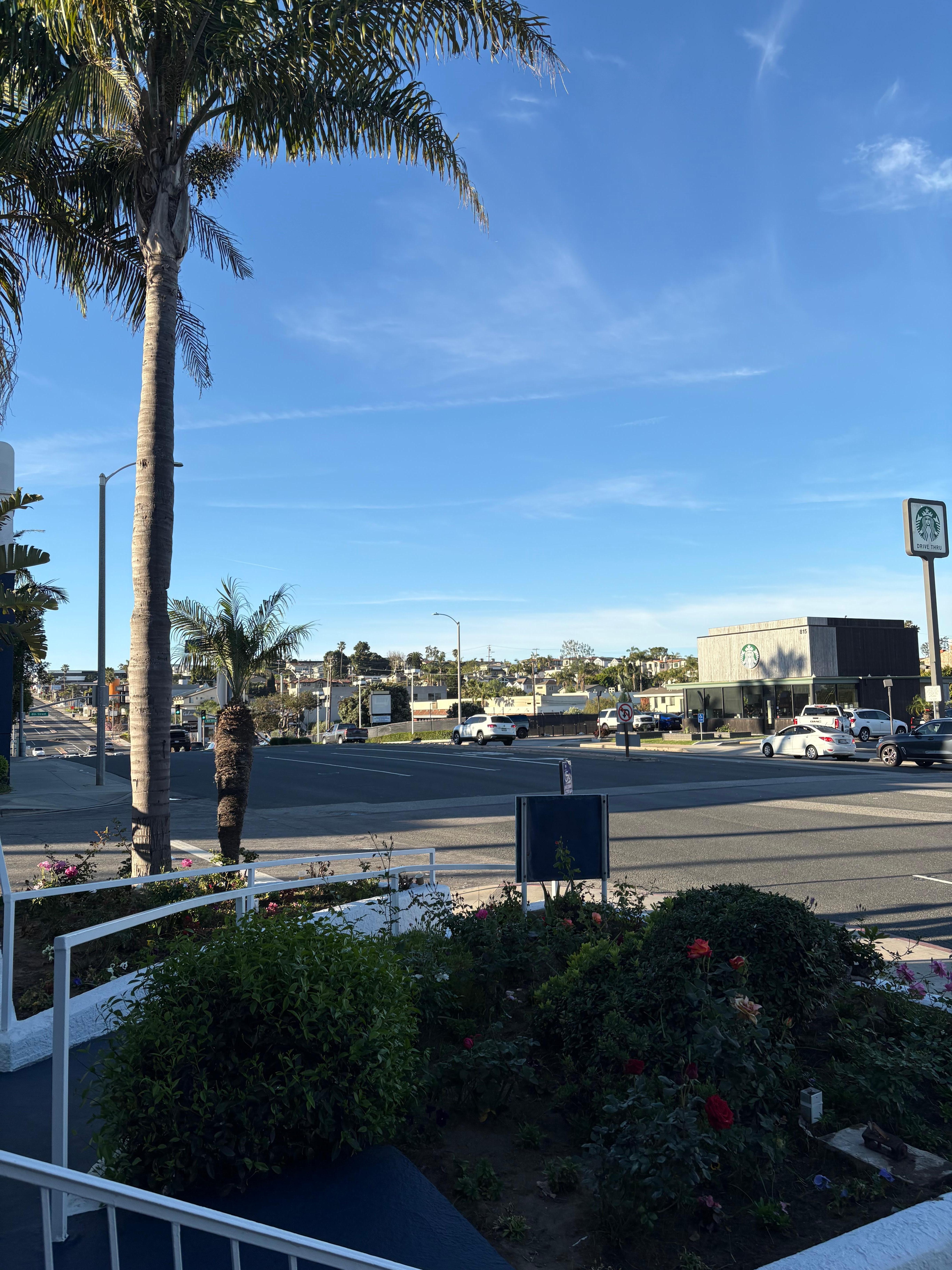 View outside of the hotel. 