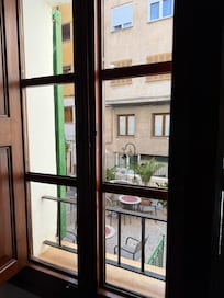 Here is the view from our room