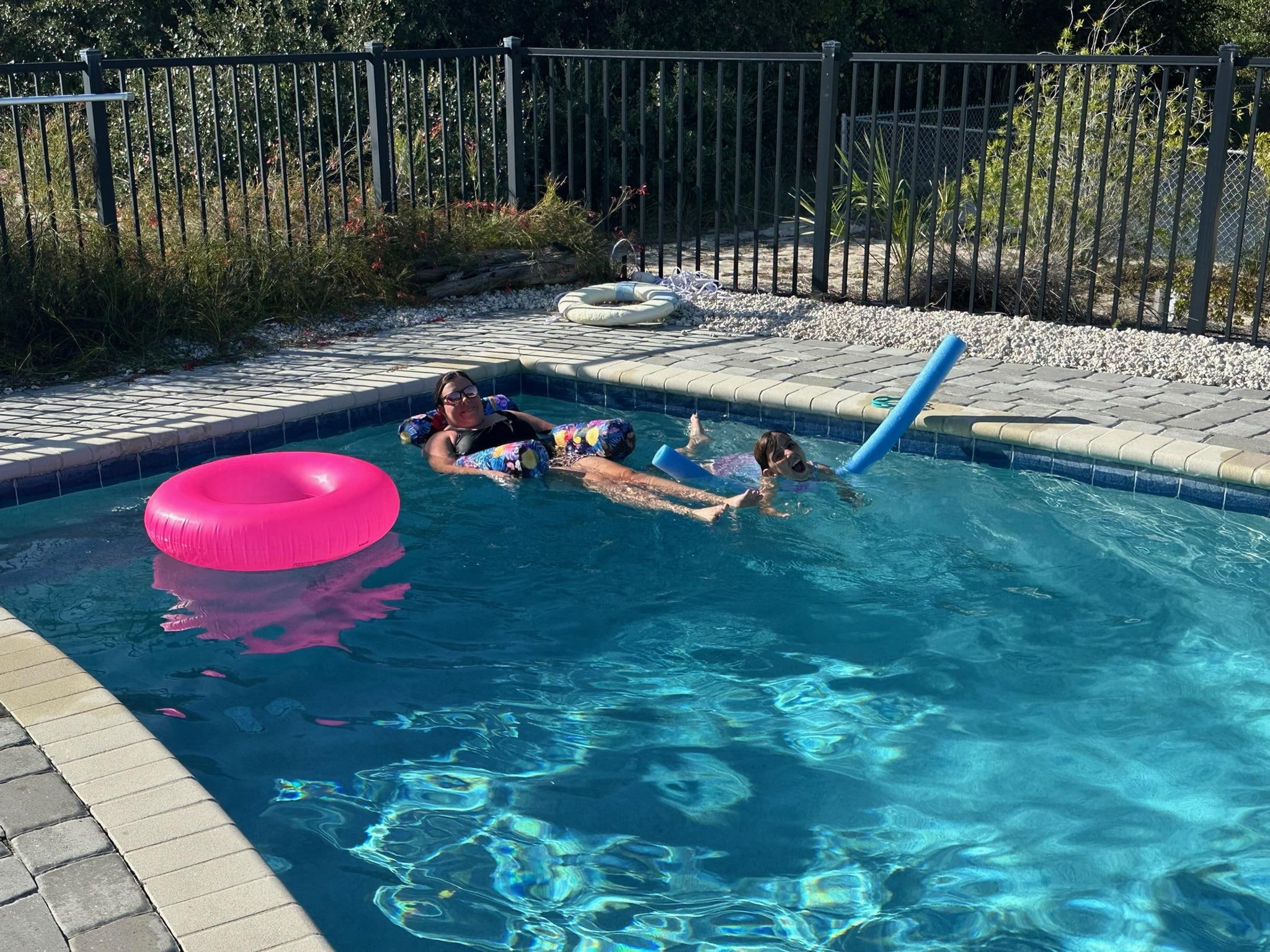 Pool was a big attraction 