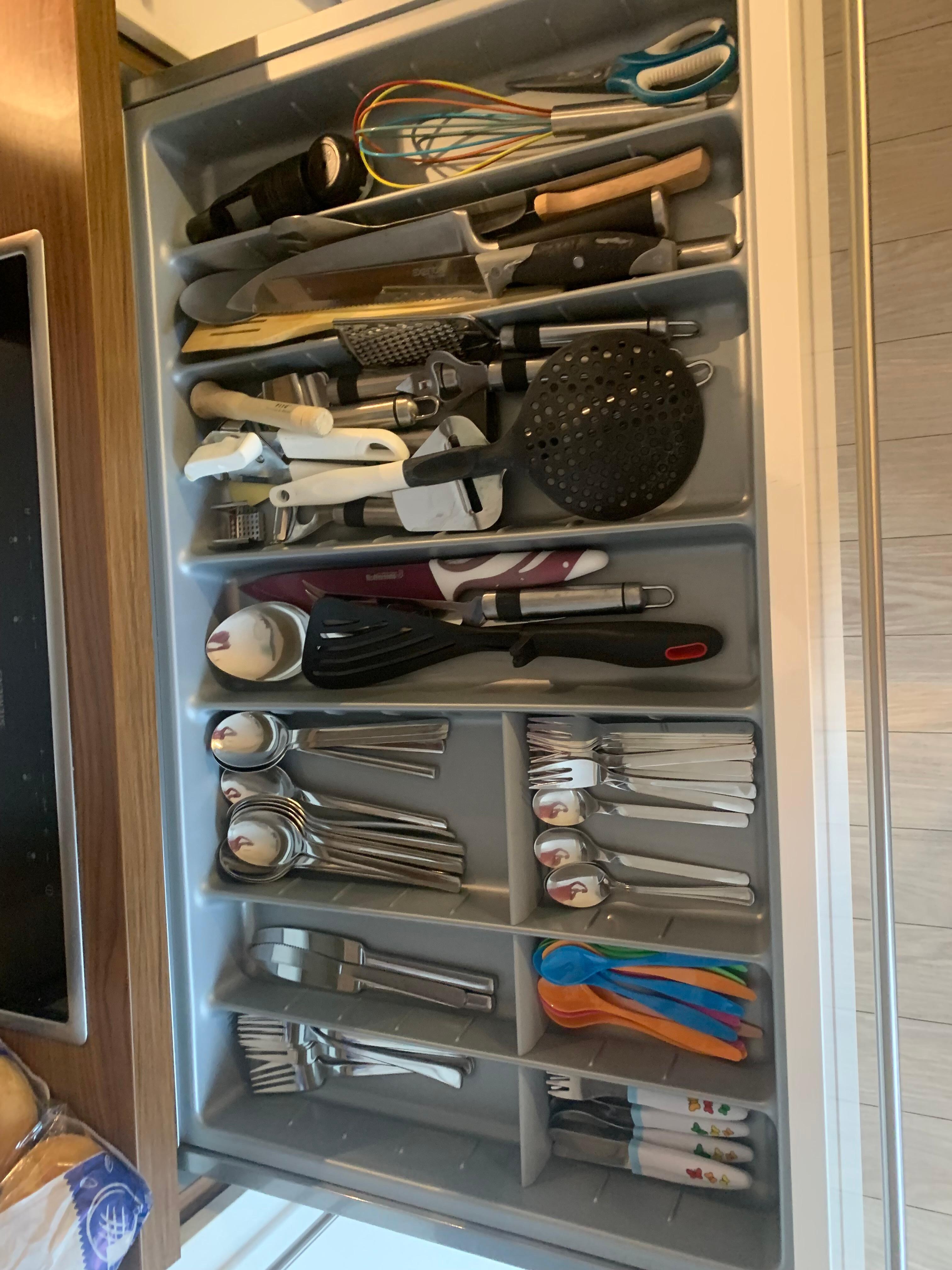 Sehr gut ausgestattete Küche 