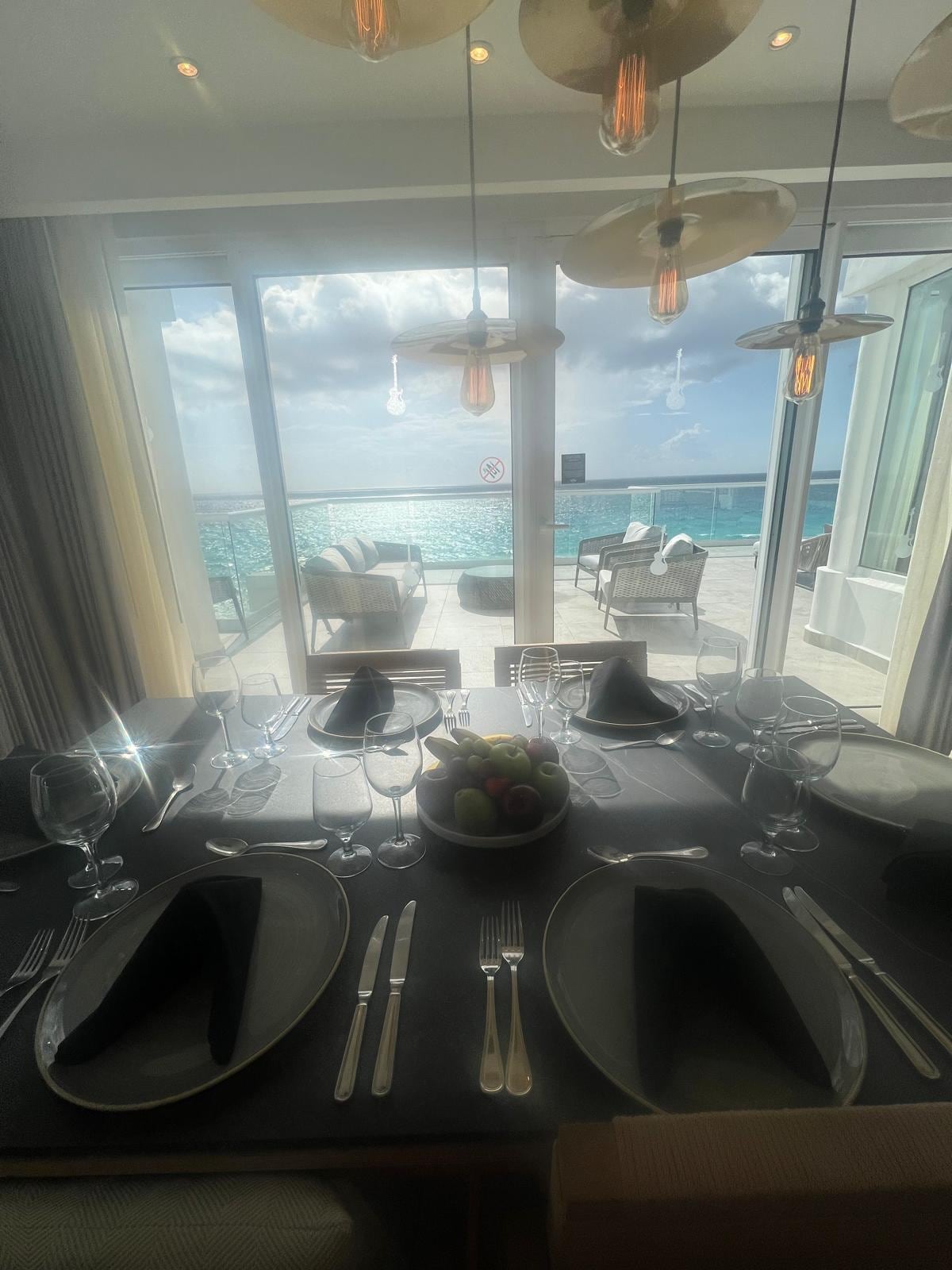 breakfast in the morning in the room