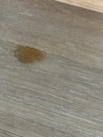 Something water on the foor and