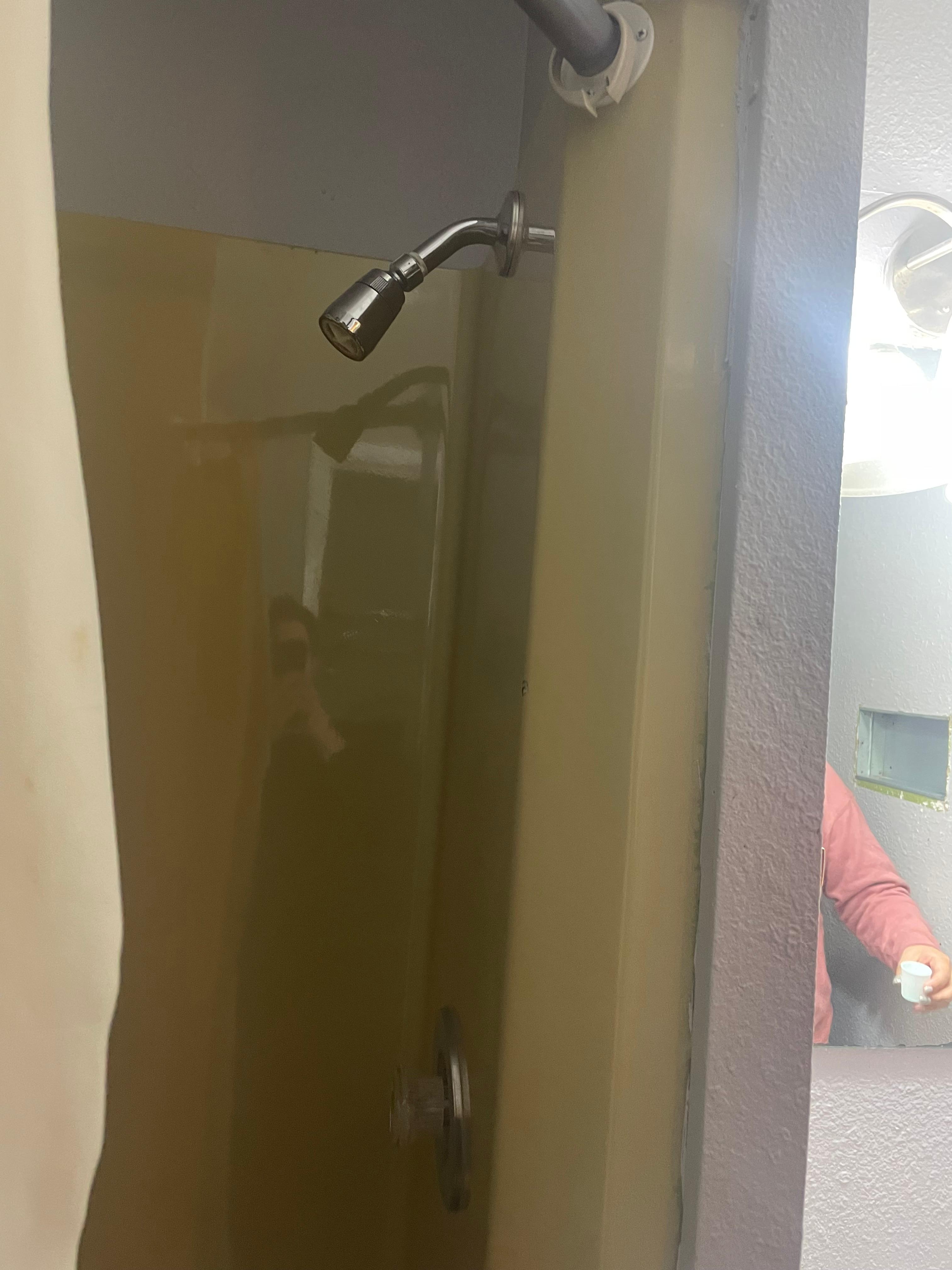 Shower was stained and handle missing parts