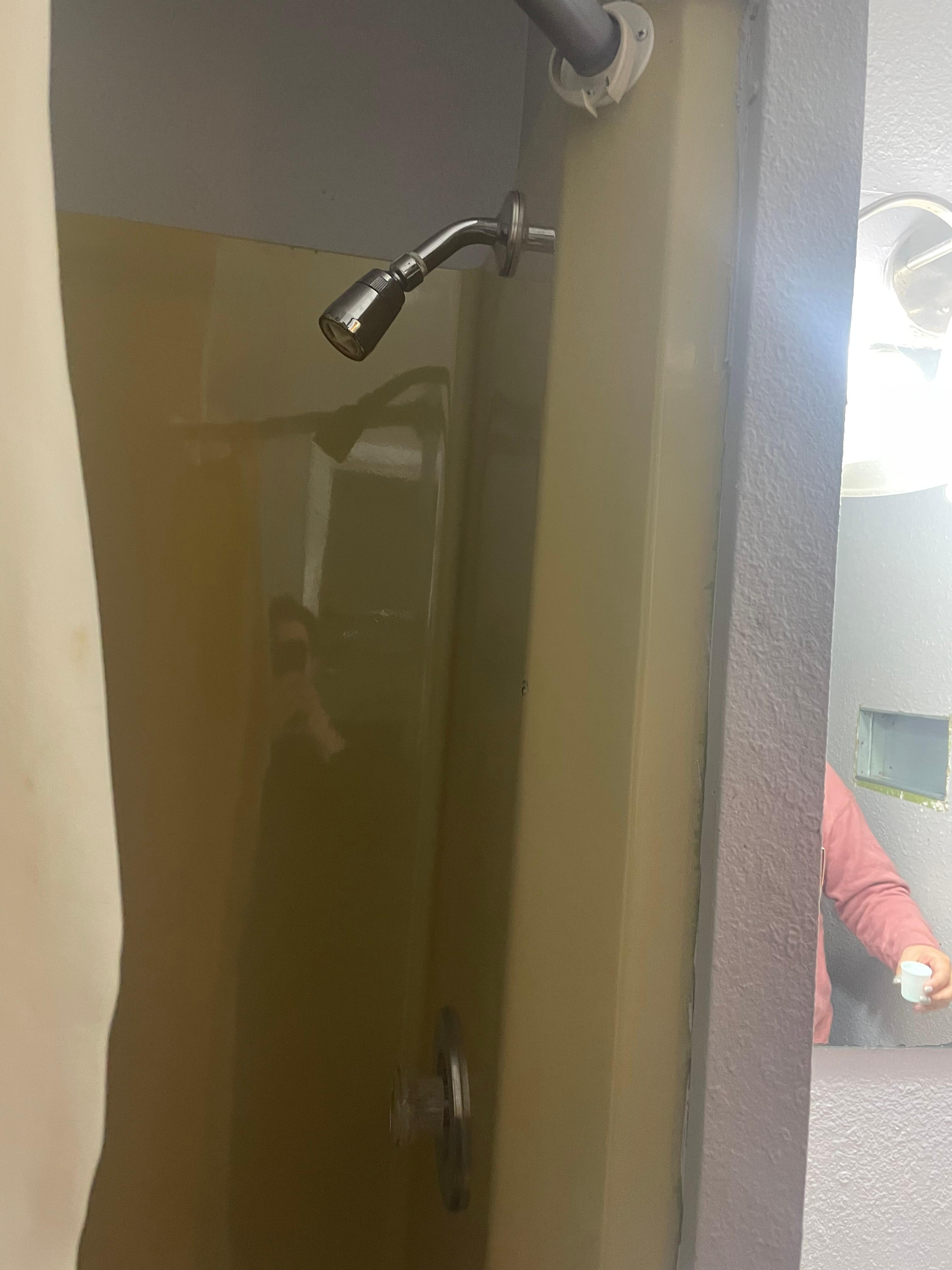 Shower was stained and handle missing parts