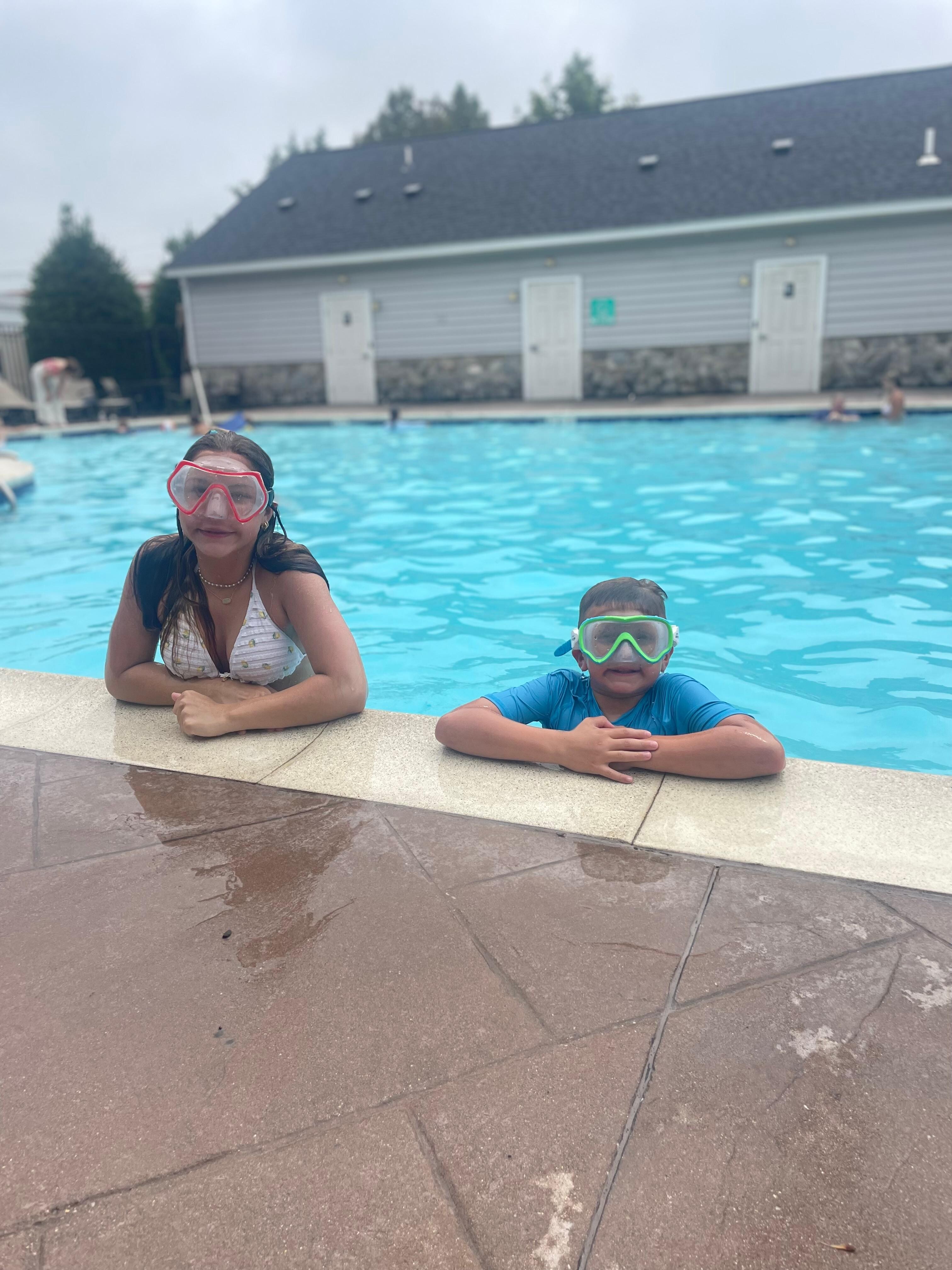 After a day at the beach.