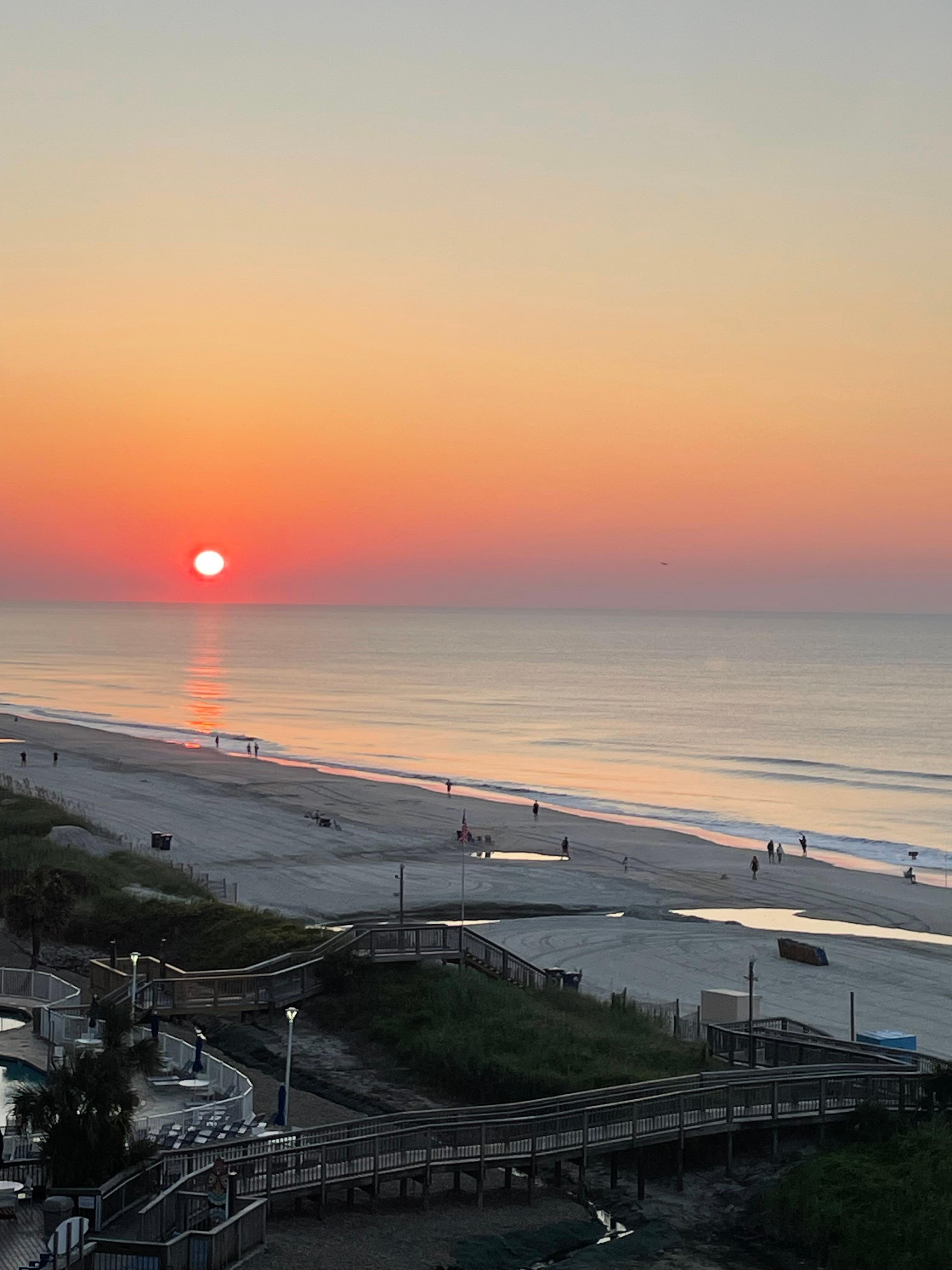 Sunrise from the balcony