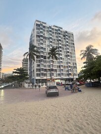 View of the building from the beach