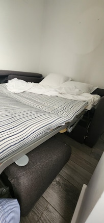 Broken bed. Feels even worse than it looks.