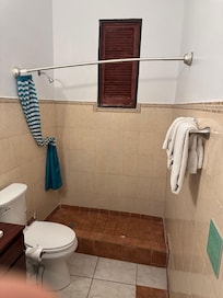 Shower curtain crooked