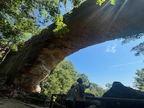 Natural bridge underside