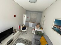 Living room and kitchen area