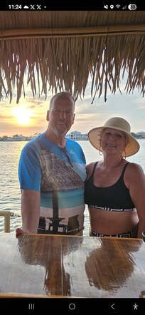 Our Tiki boat cruise!