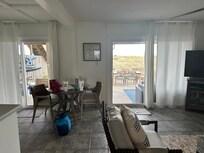 Looking towards the beach