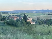 View of Tuscany hills nearby