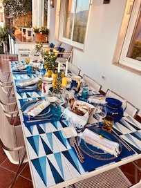 Dinner at villa
