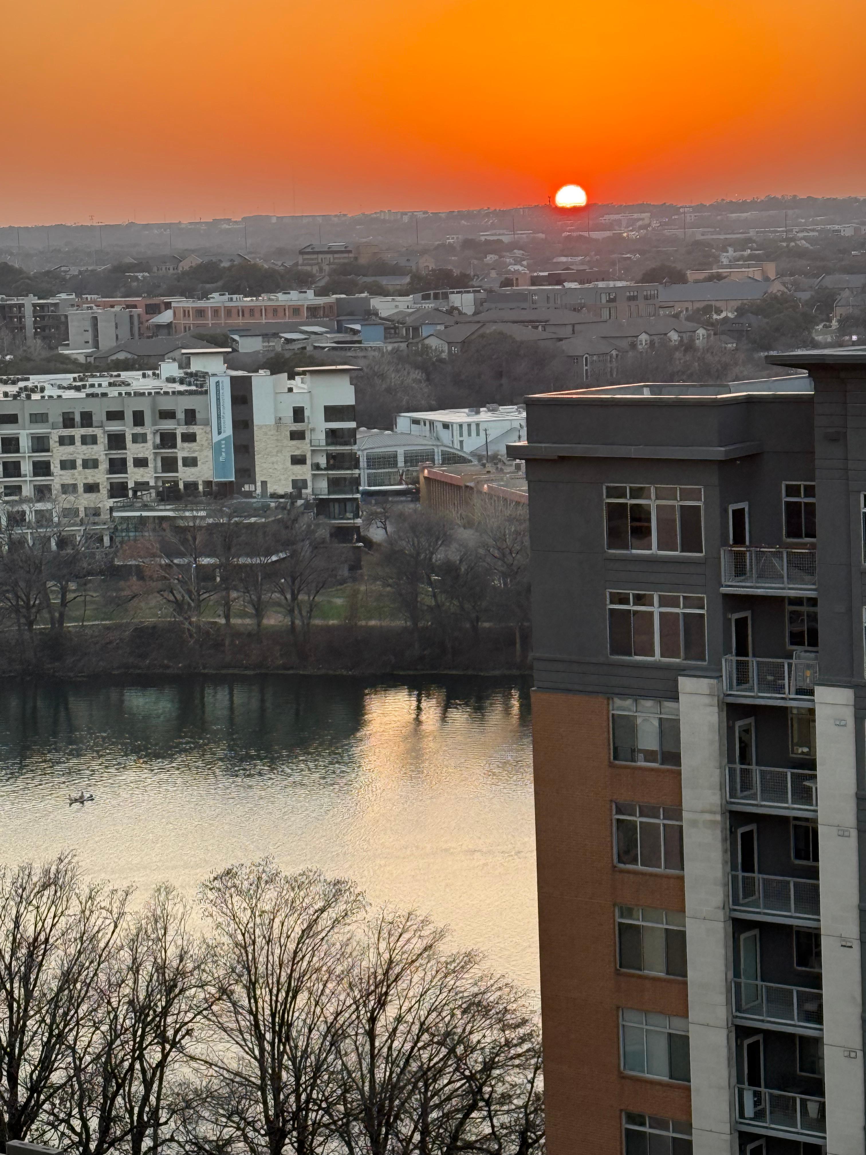 Sunset from the deck