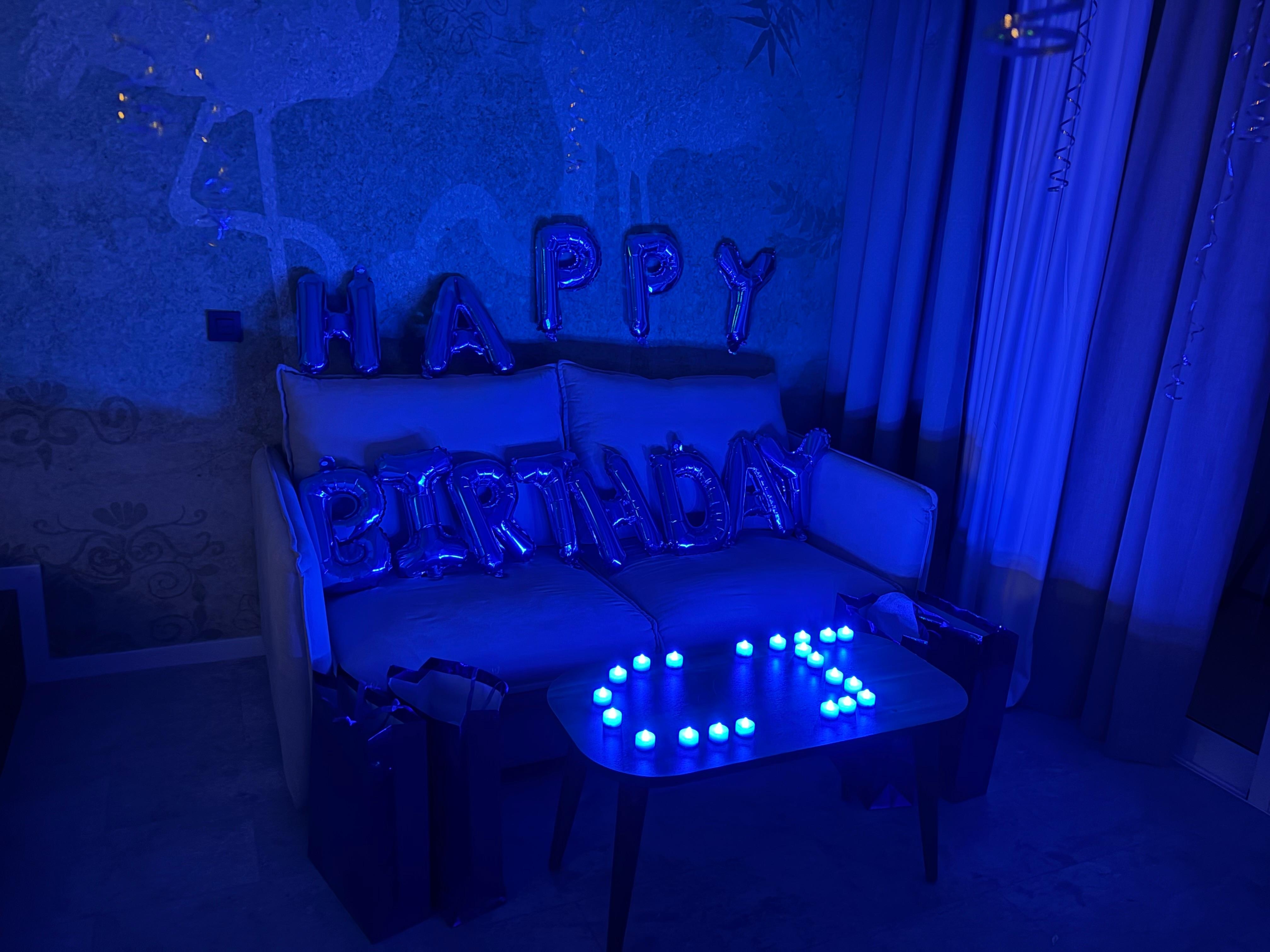 I decorated the room for my spouse birthday.
