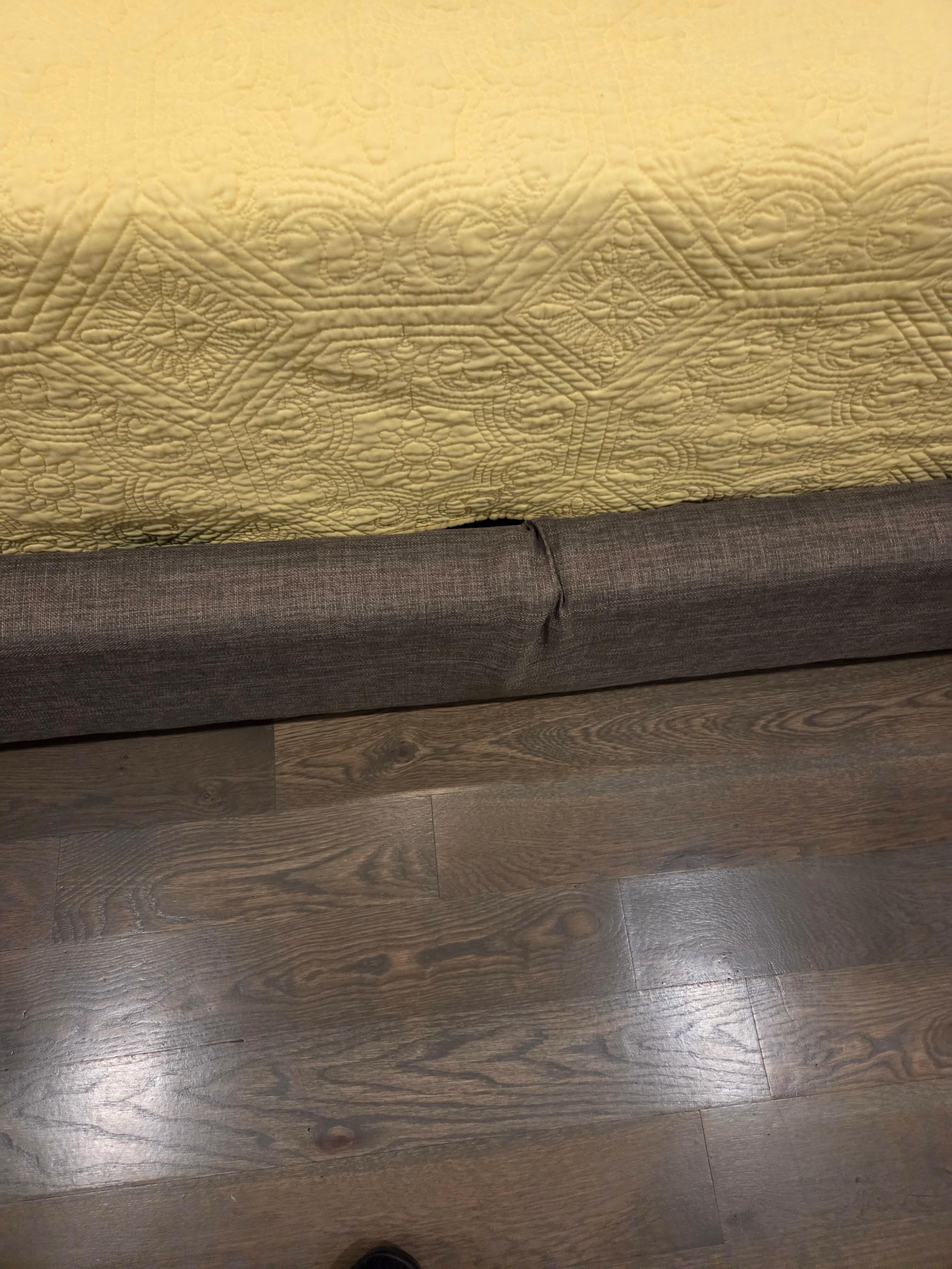 Broken bed frame