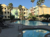 Lagoon pool in the late afternoon… great for shade!
